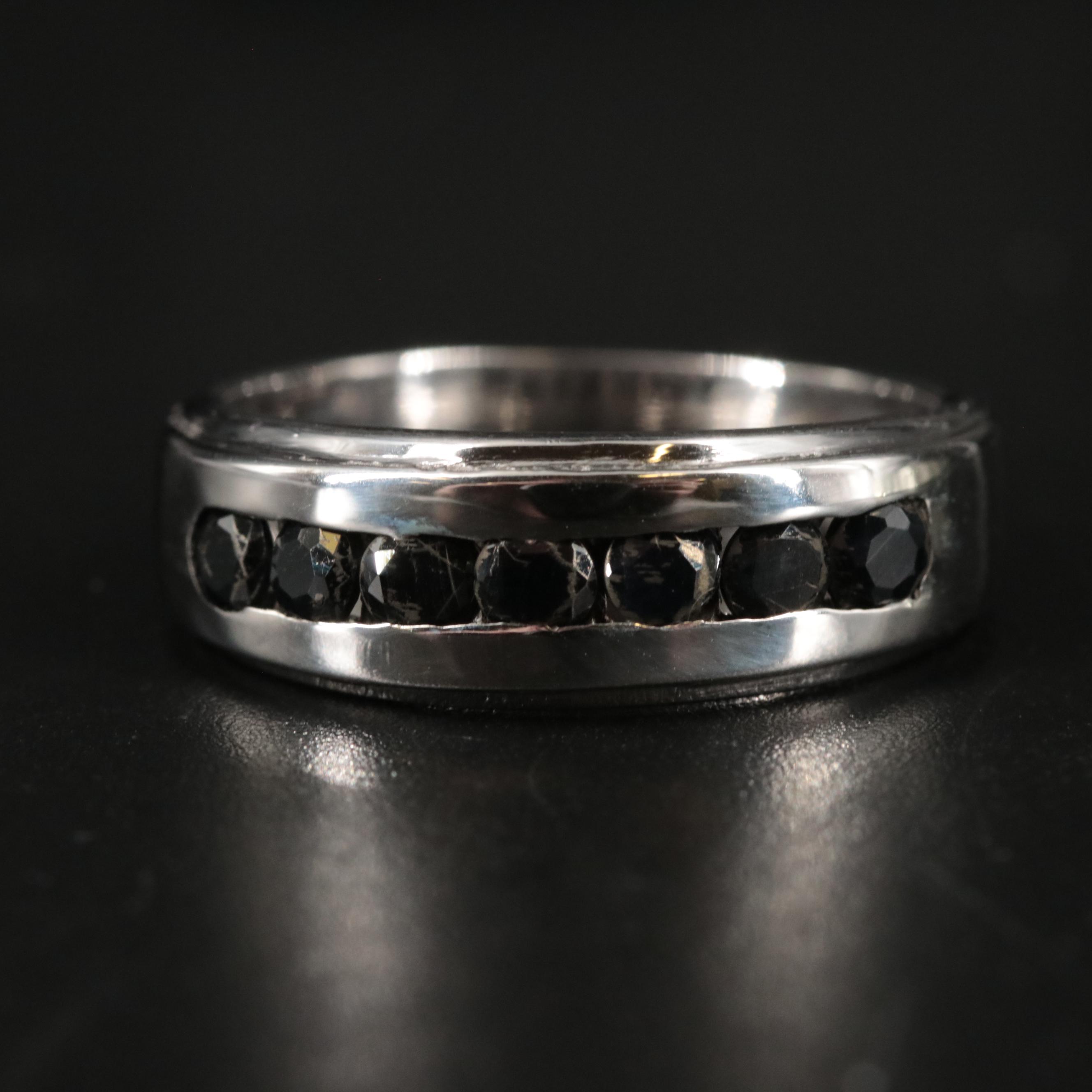 Sterling Sapphire Band Ring