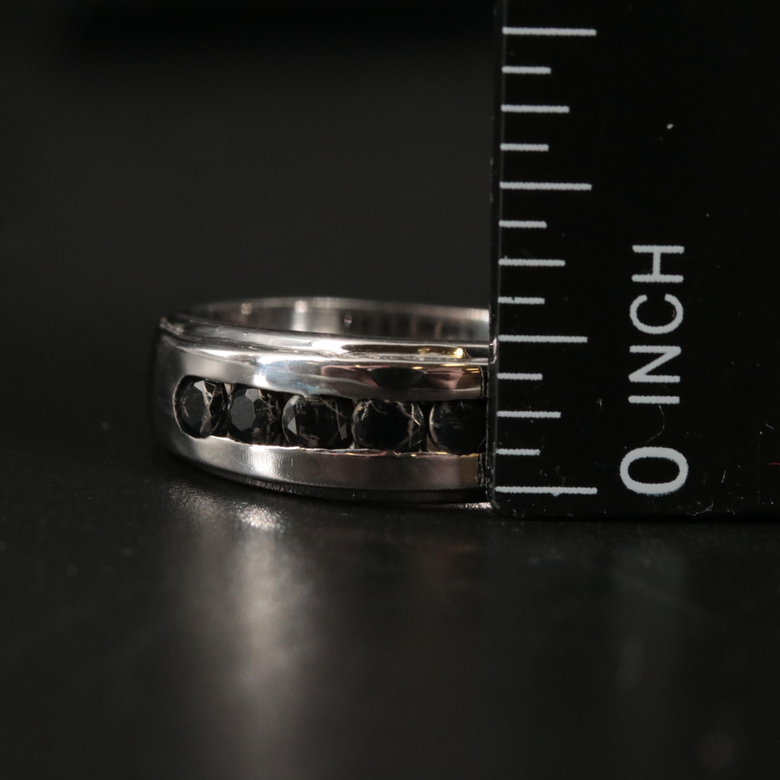 Sterling Sapphire Band Ring