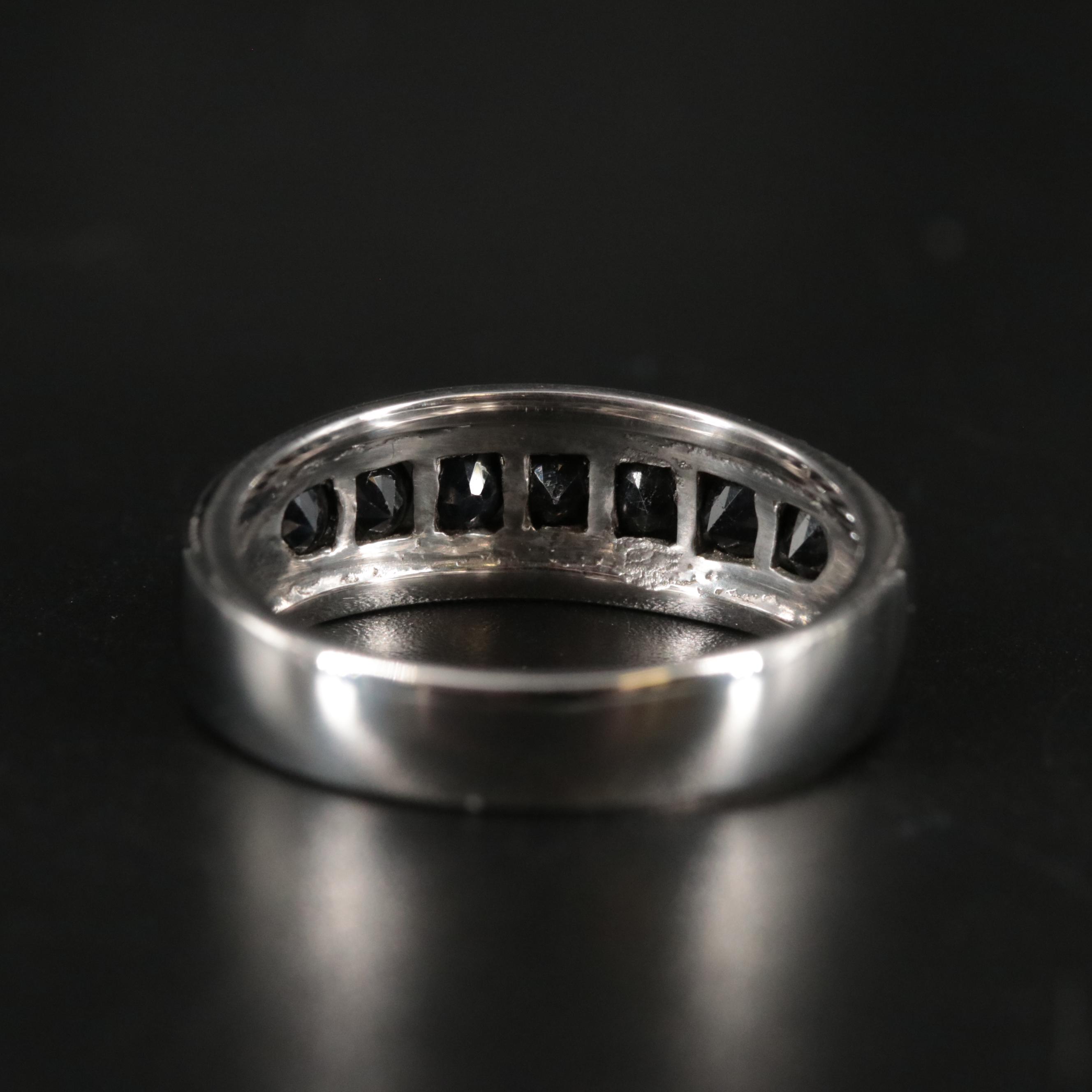 Sterling Sapphire Band Ring