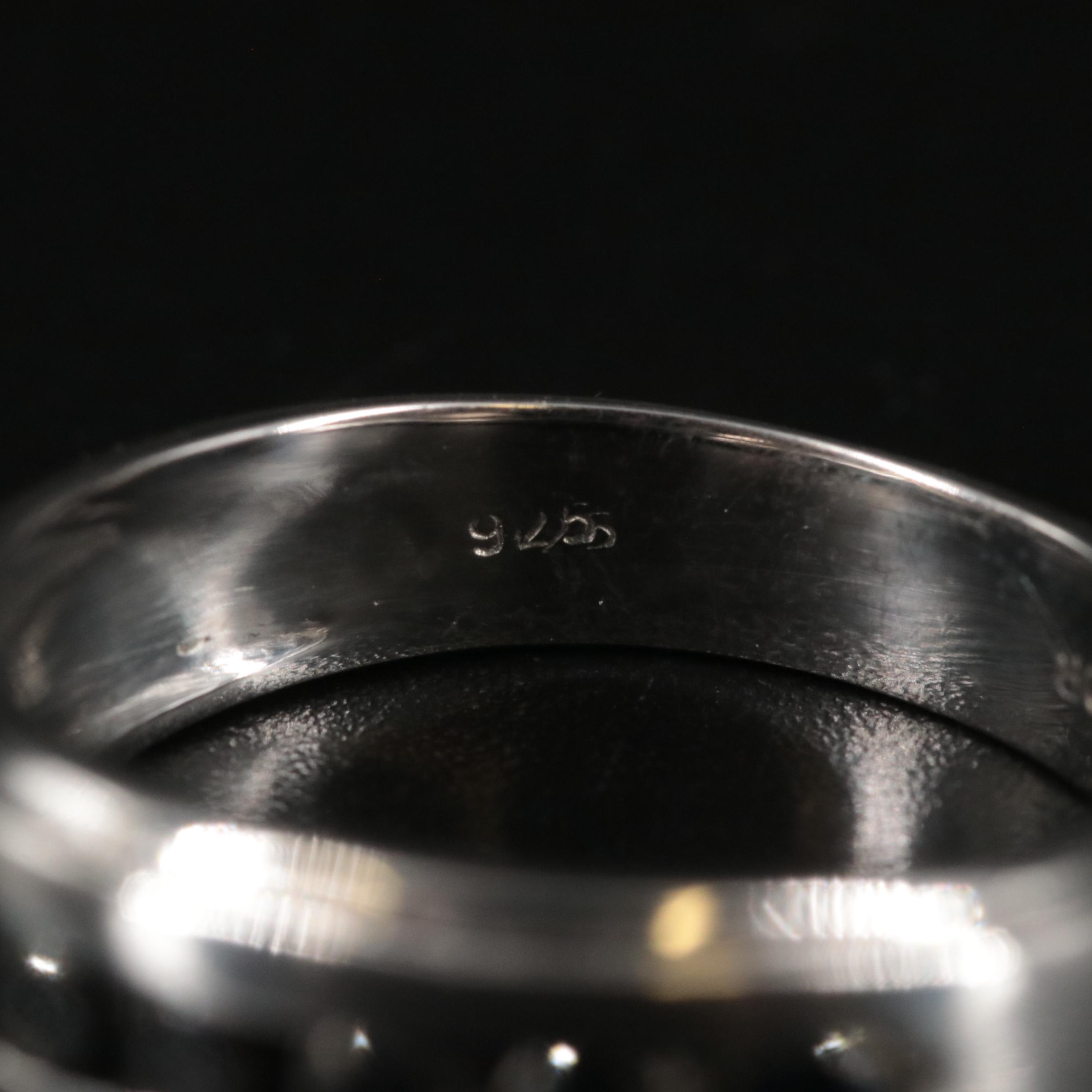 Sterling Sapphire Band Ring