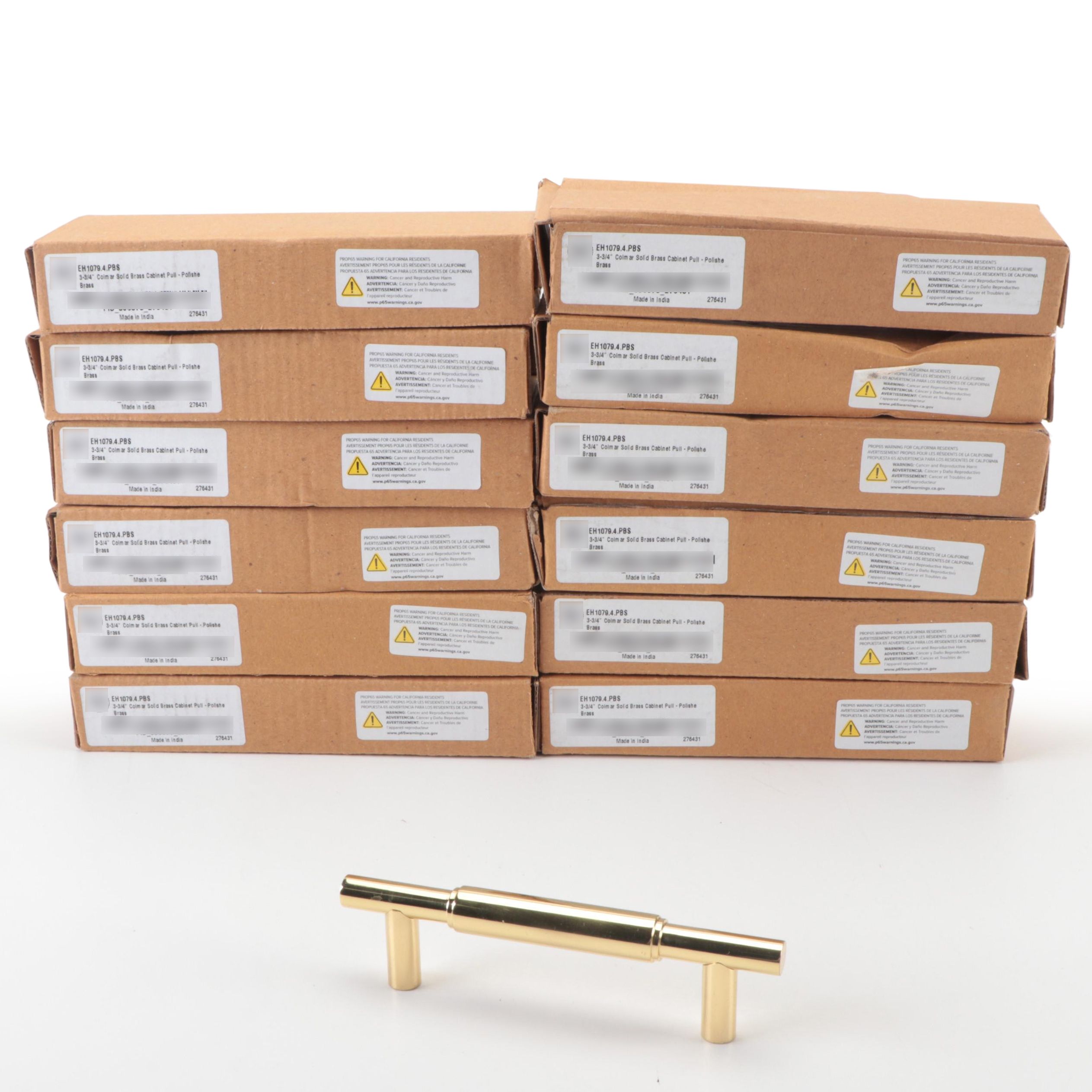 Polished Brass Finish Cabinet Pulls