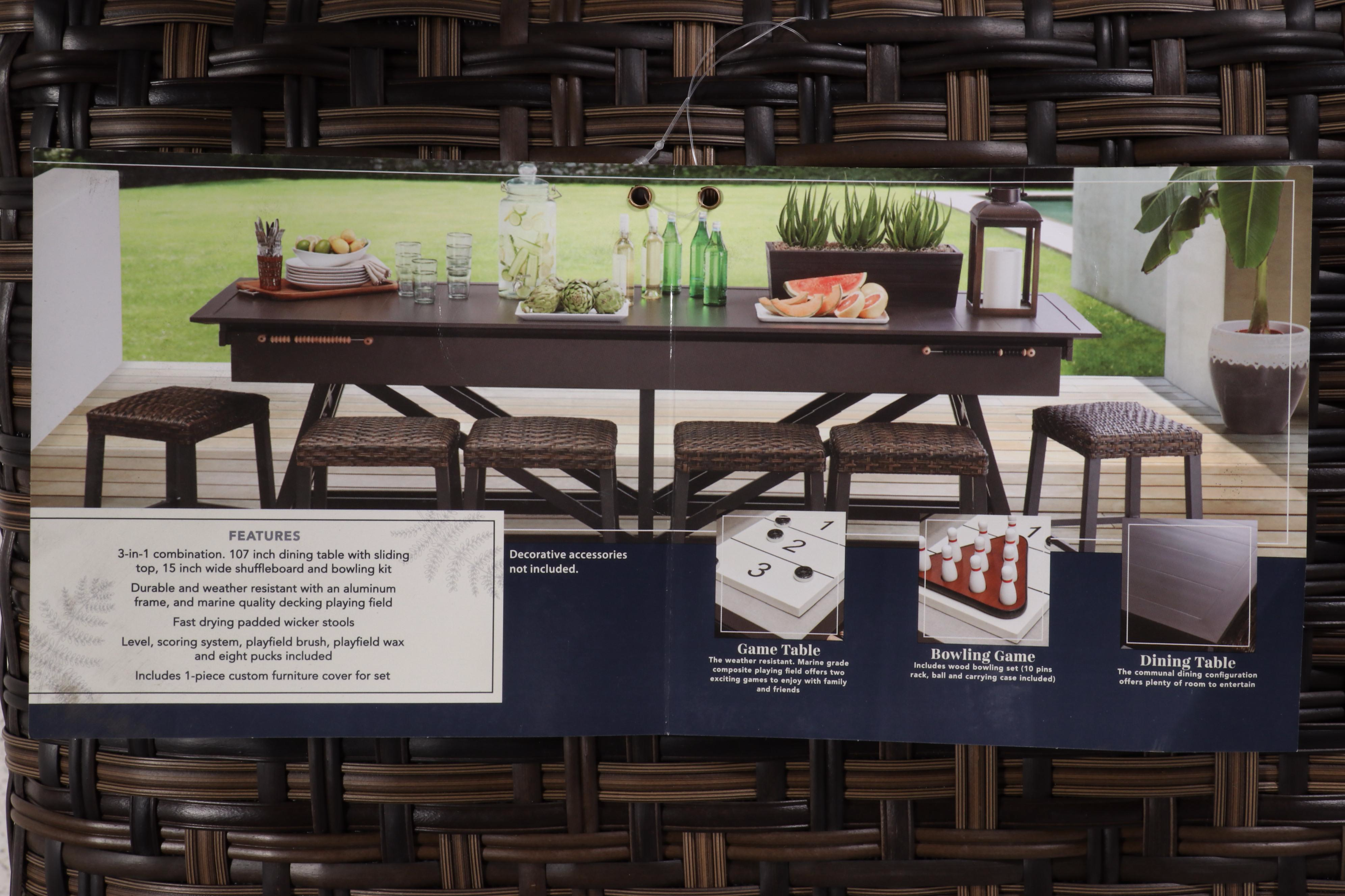 Member's Mark Lakemont Seven-Piece Shuffleboard Dining Set