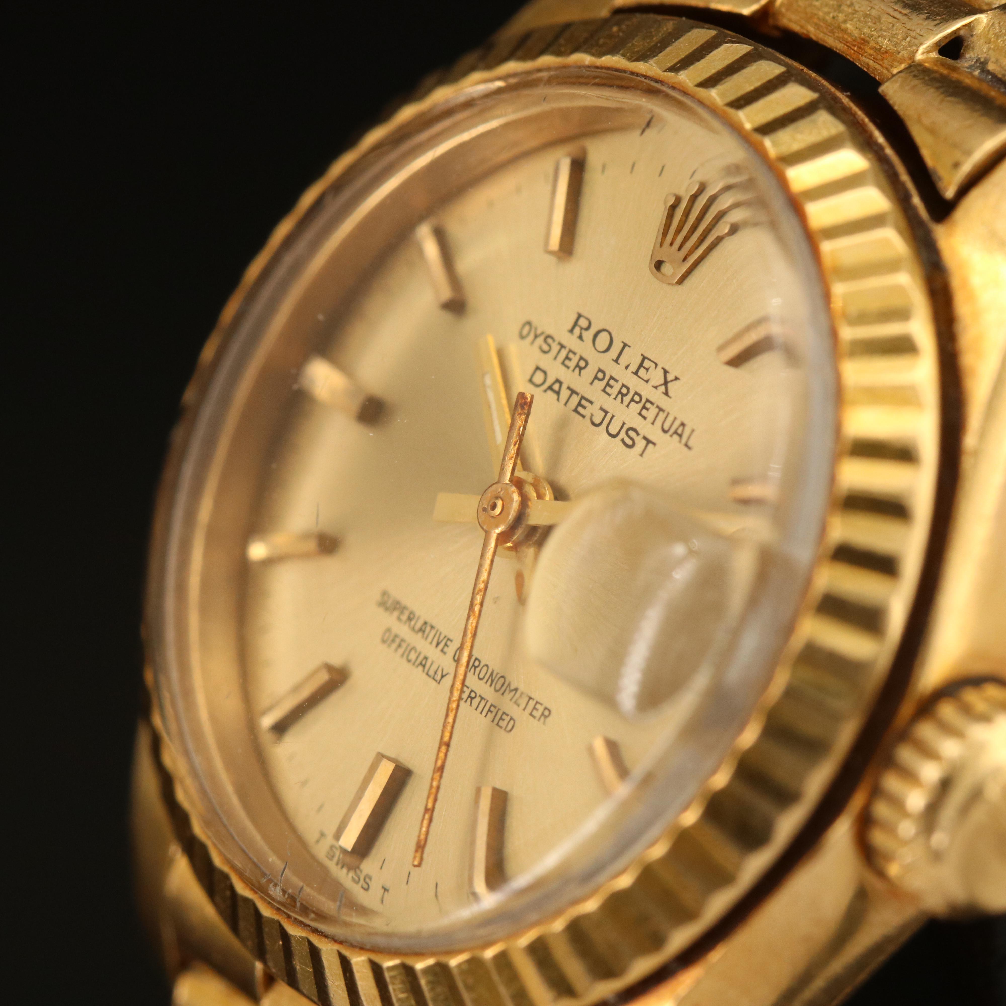 1978 18K Rolex Oyster Perpetual Datejust Watch