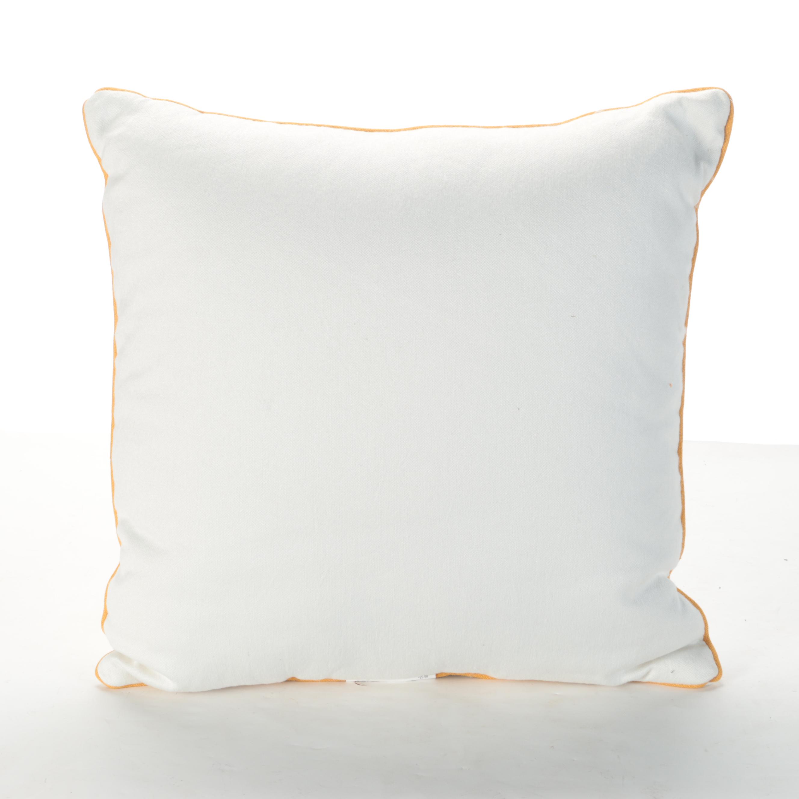 Pair of Hearth & Hand with Magnolia Gold and Cream Indoor/Outdoor Throw Pillows
