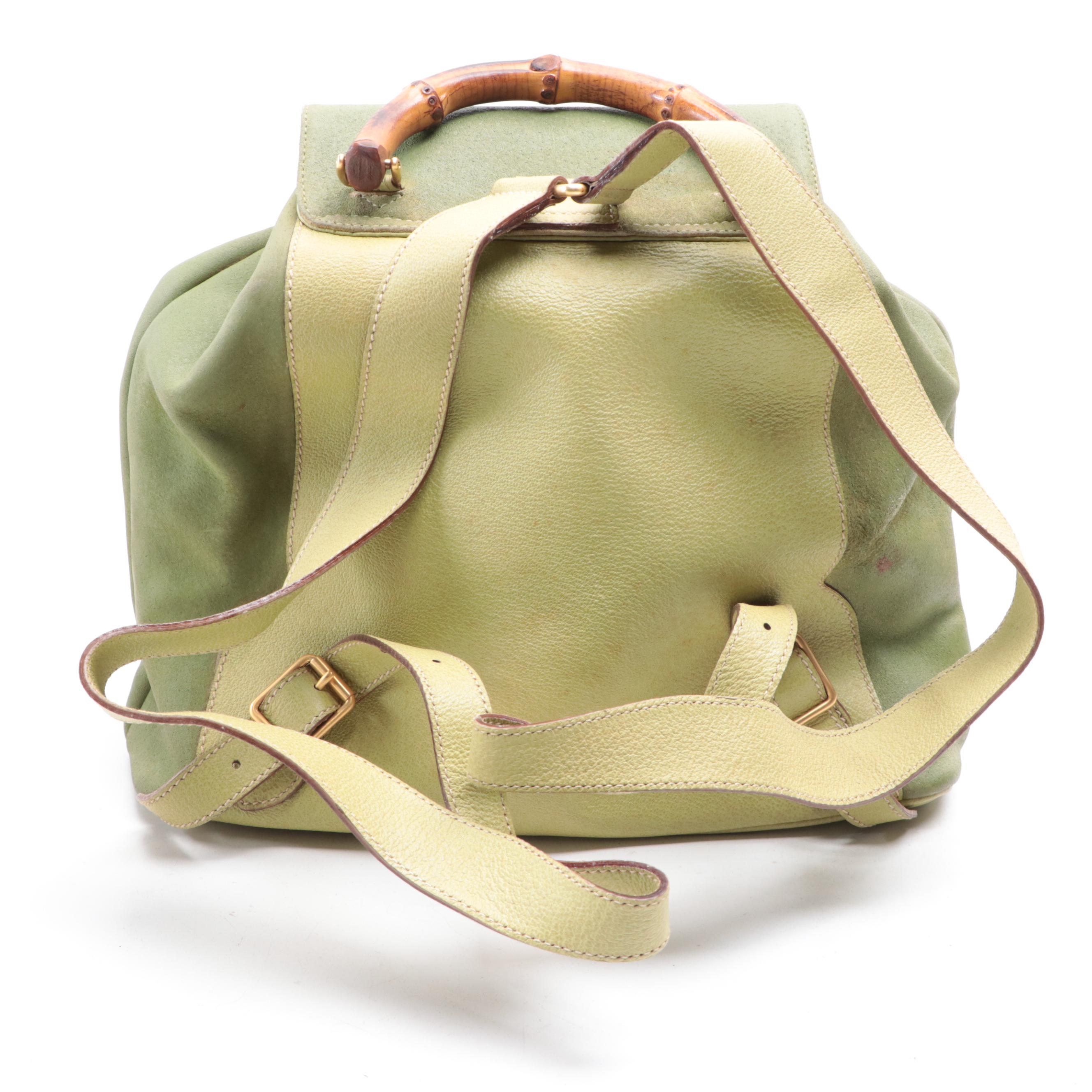 Gucci Bamboo Medium Rucksack Backpack in Cinghiale Leather
