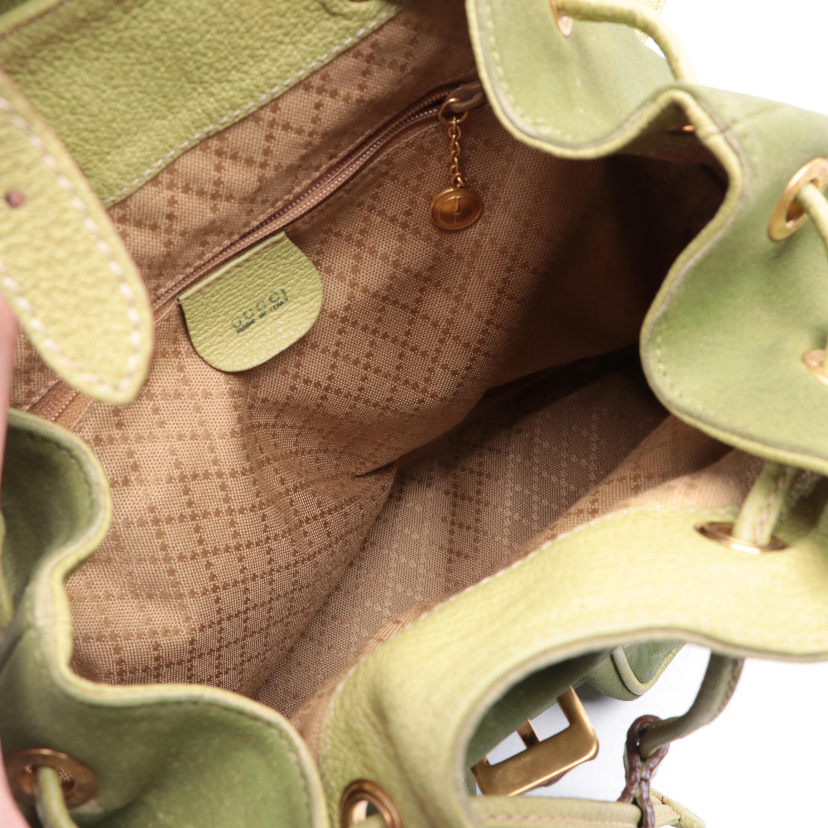 Gucci Bamboo Medium Rucksack Backpack in Cinghiale Leather