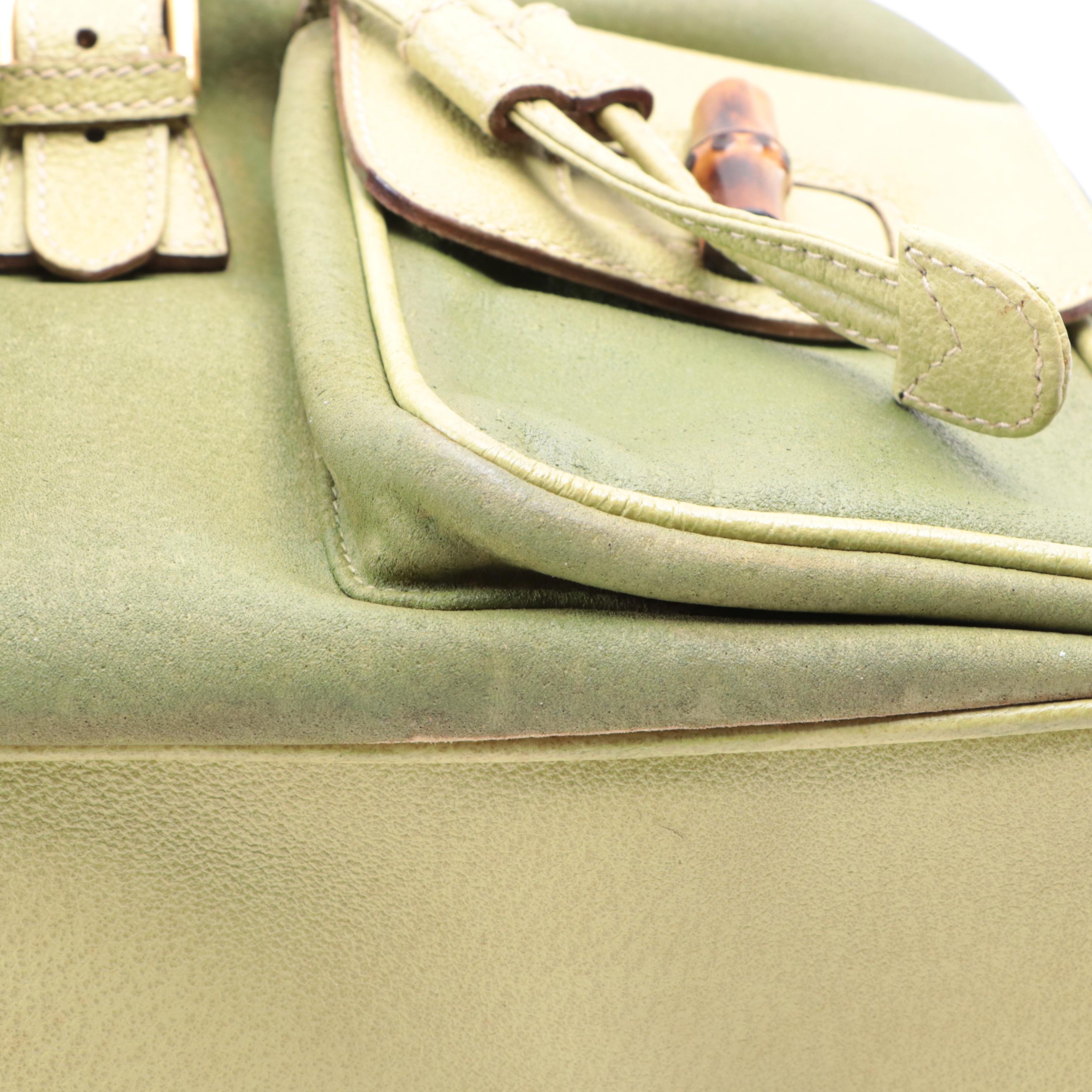 Gucci Bamboo Medium Rucksack Backpack in Cinghiale Leather