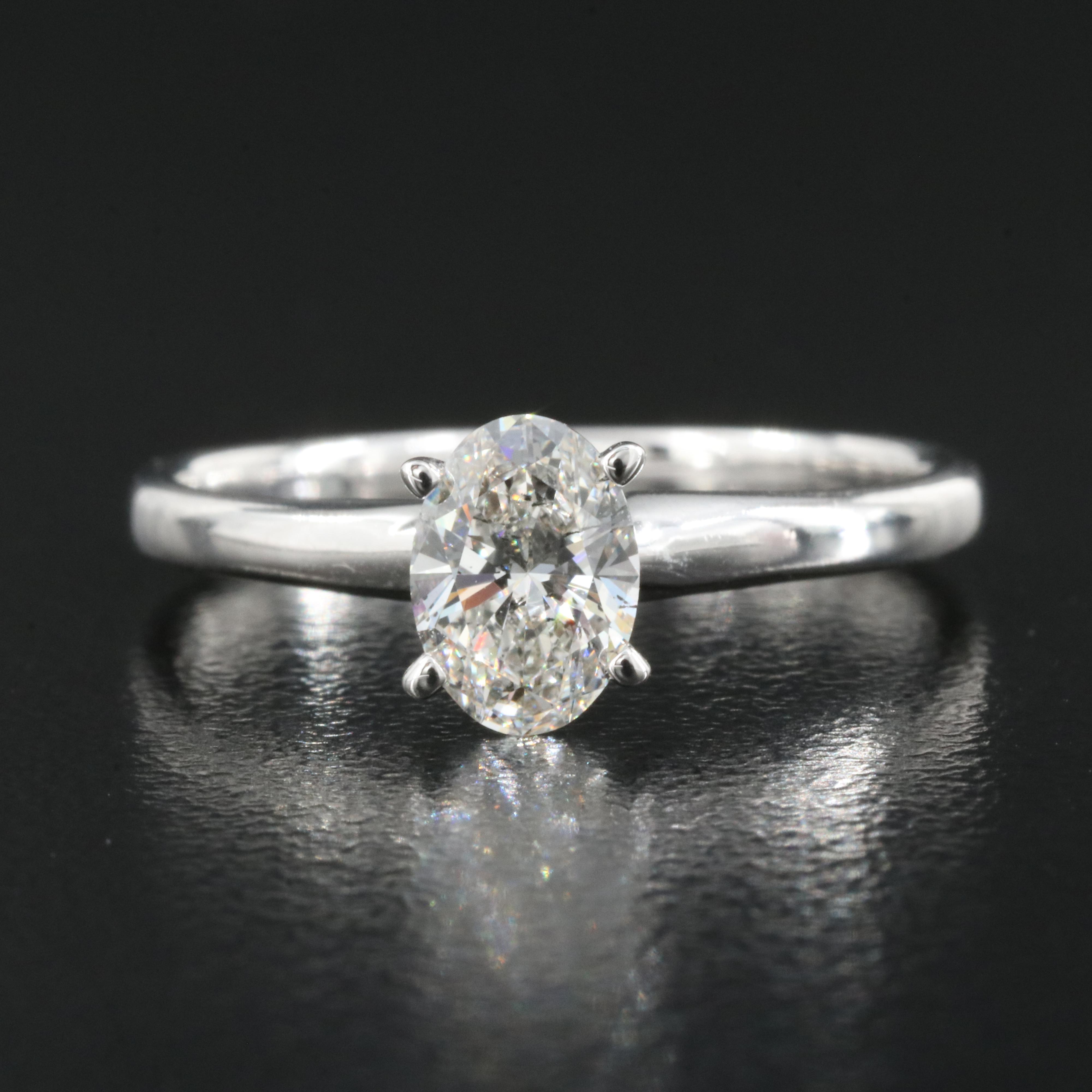 14K 0.68 CT Lab Grown Diamond Solitaire Ring