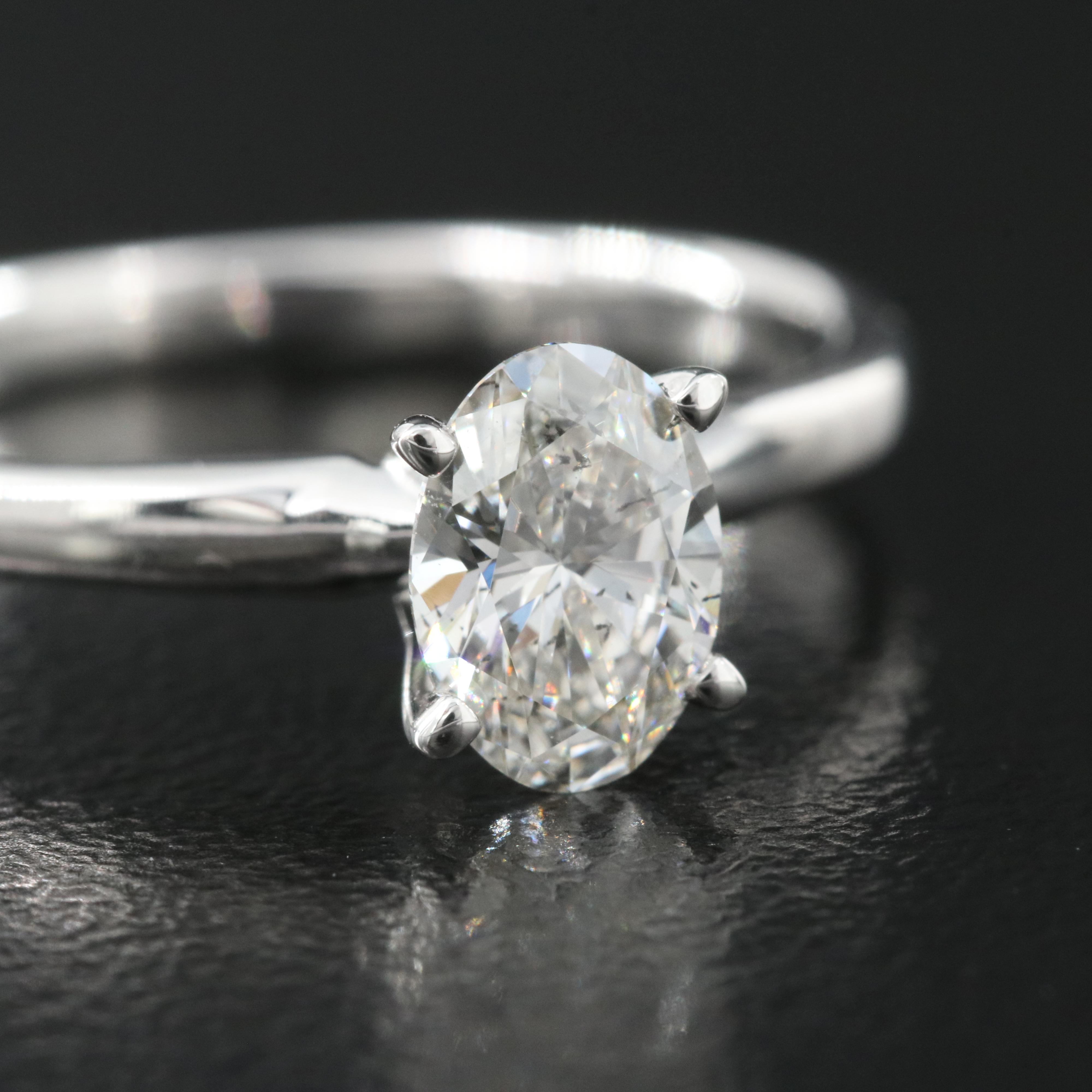 14K 0.68 CT Lab Grown Diamond Solitaire Ring