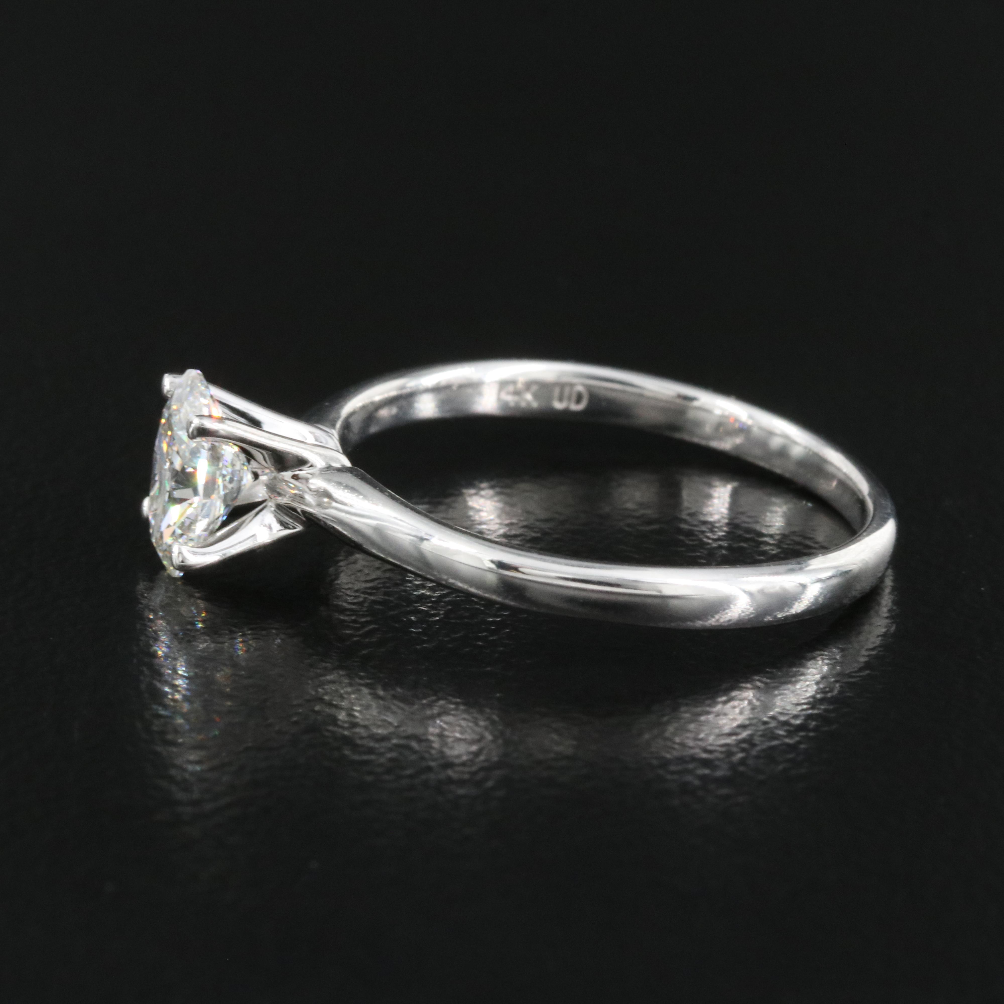 14K 0.68 CT Lab Grown Diamond Solitaire Ring