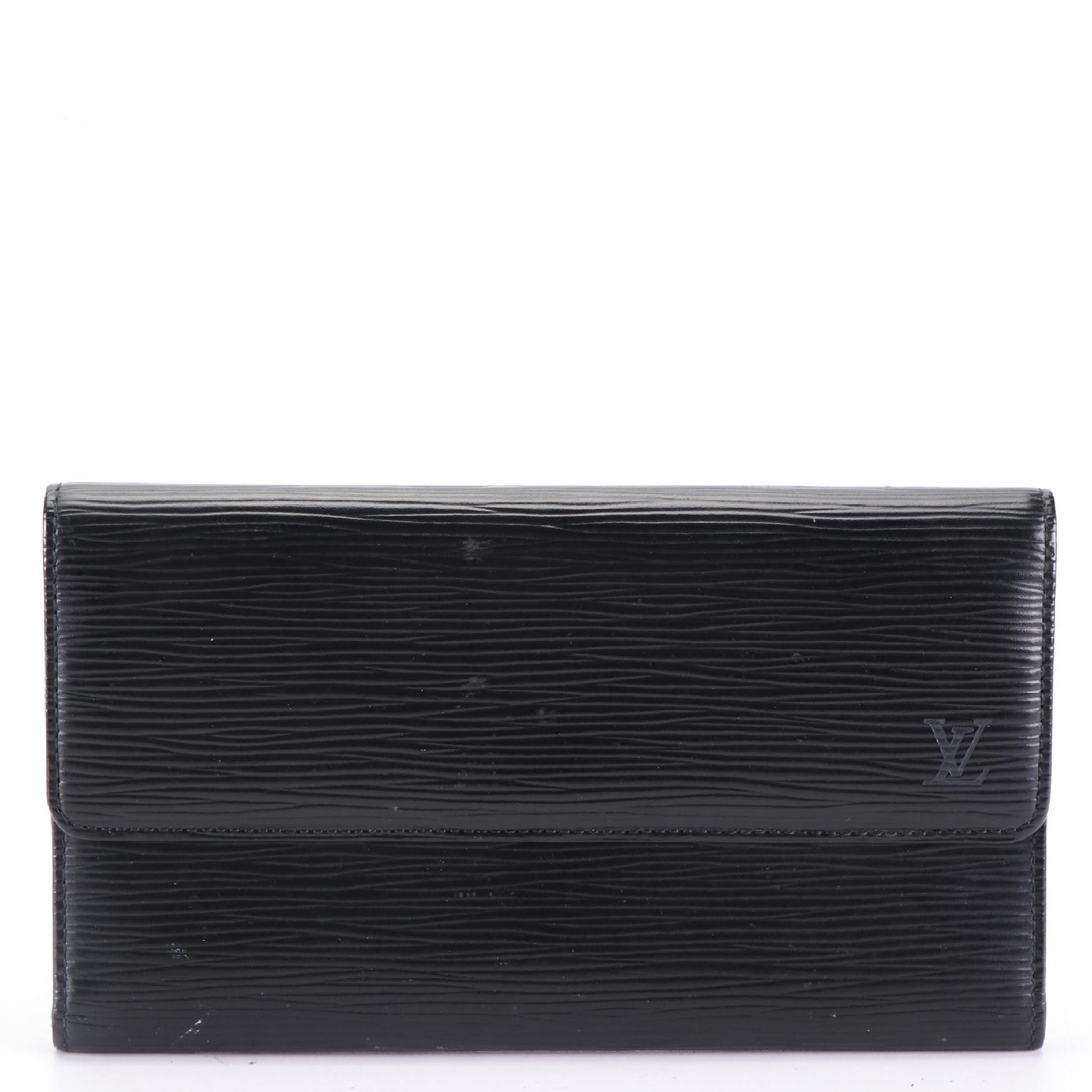 Louis Vuitton Porte-Tresór International Wallet in Black Epi Leather