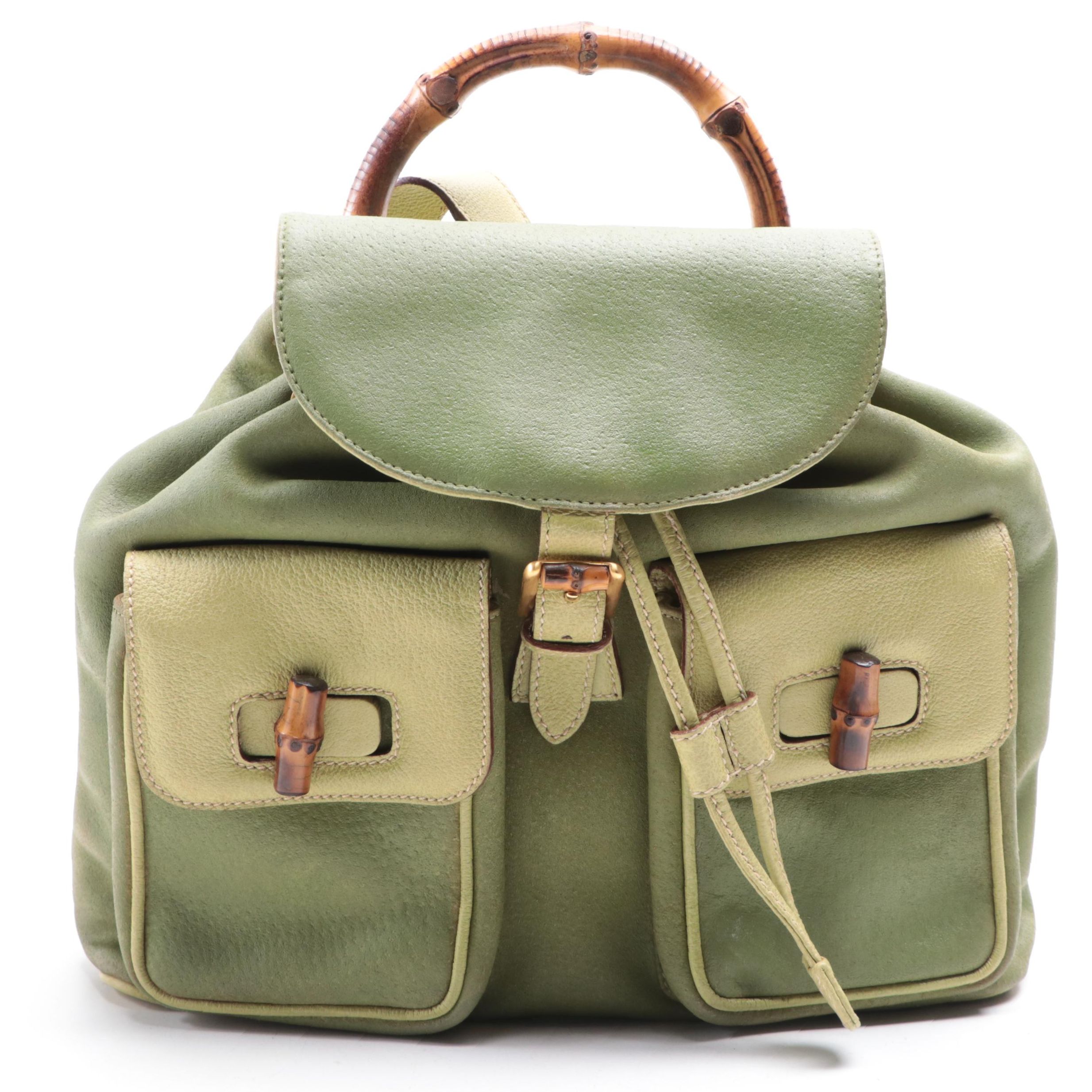 Gucci Bamboo Medium Rucksack Backpack in Cinghiale Leather