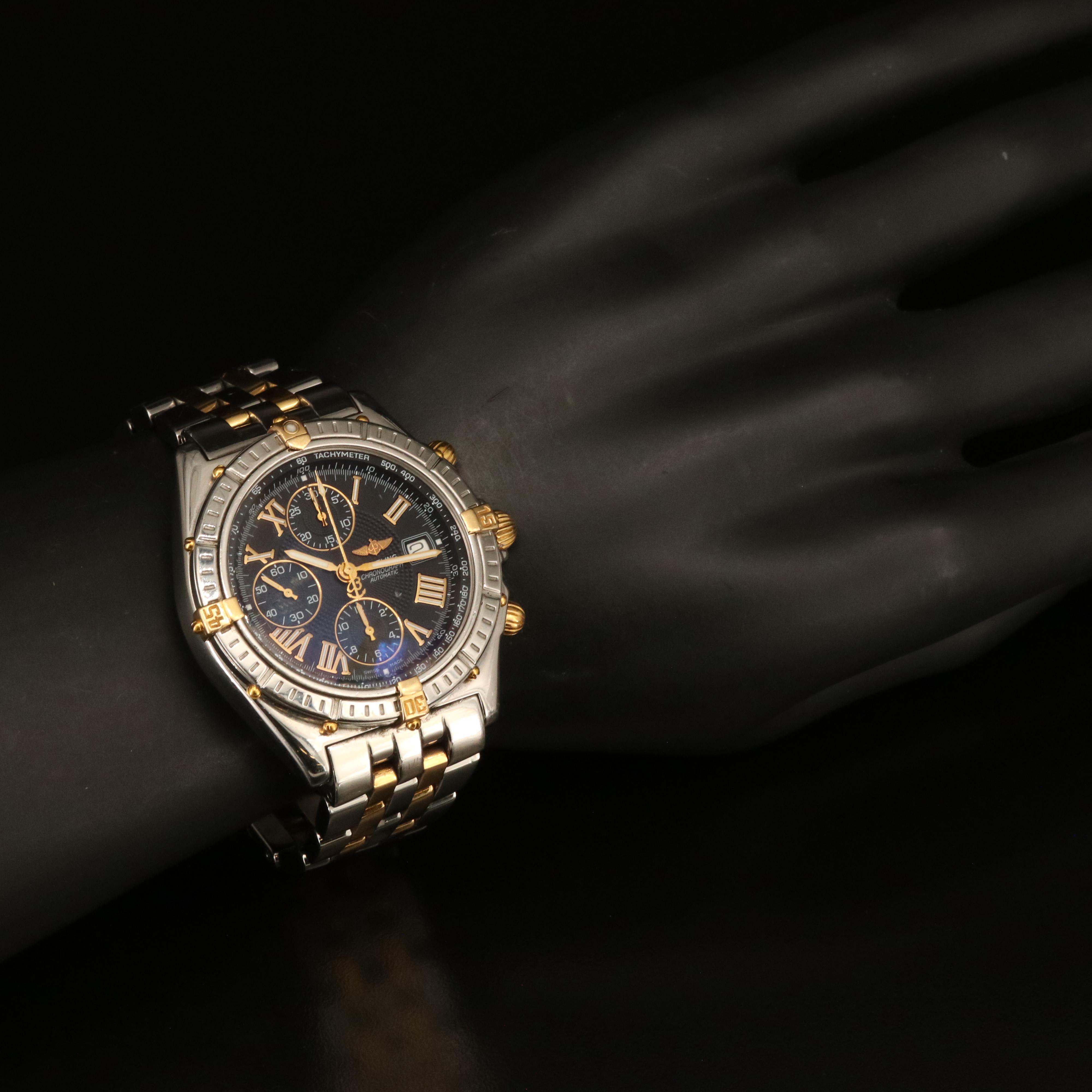 Breitling Crosswind 18K and Stainless Steel Chronograph Watch