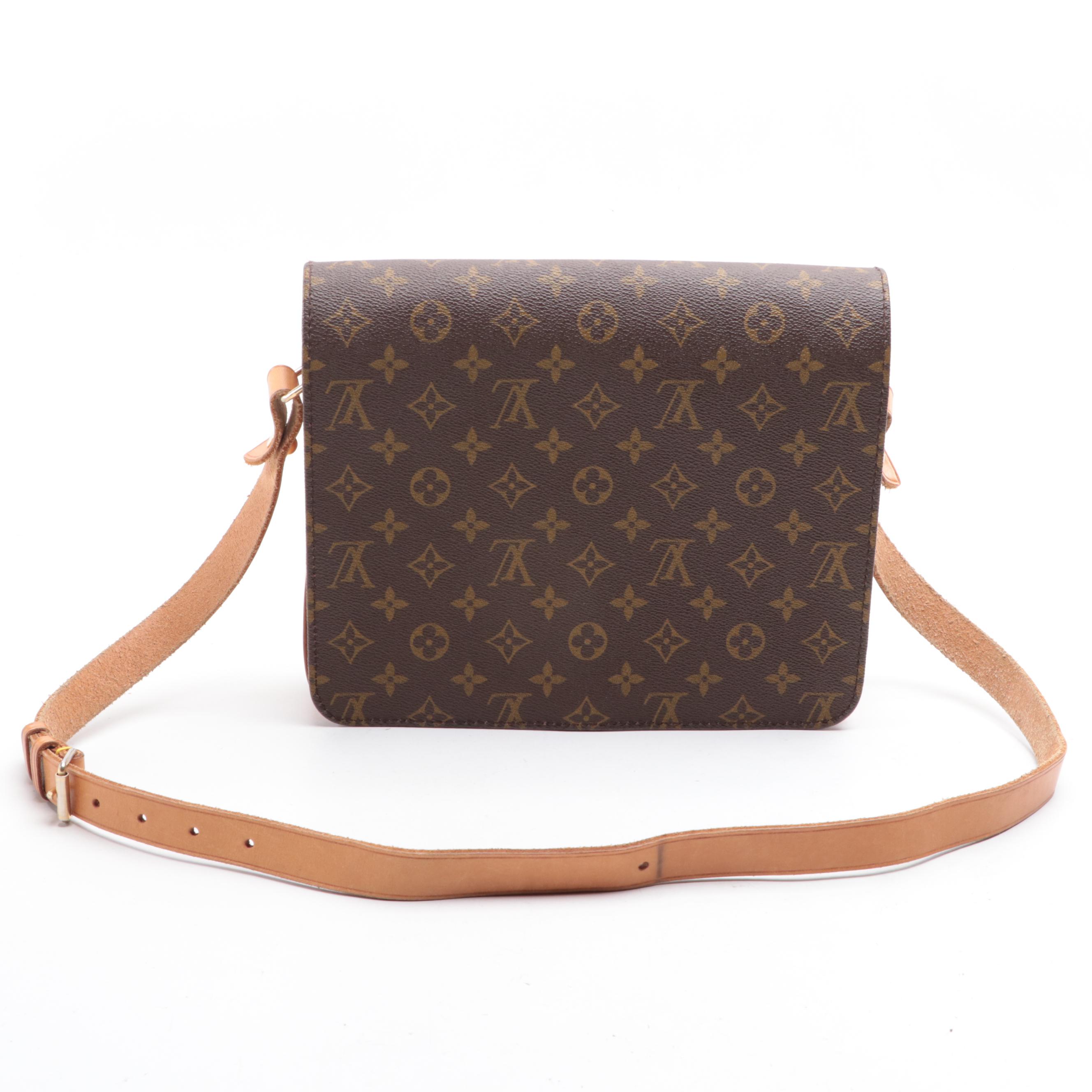 Louis Vuitton Cartouchière GM in Monogram Canvas and Vachetta Leather