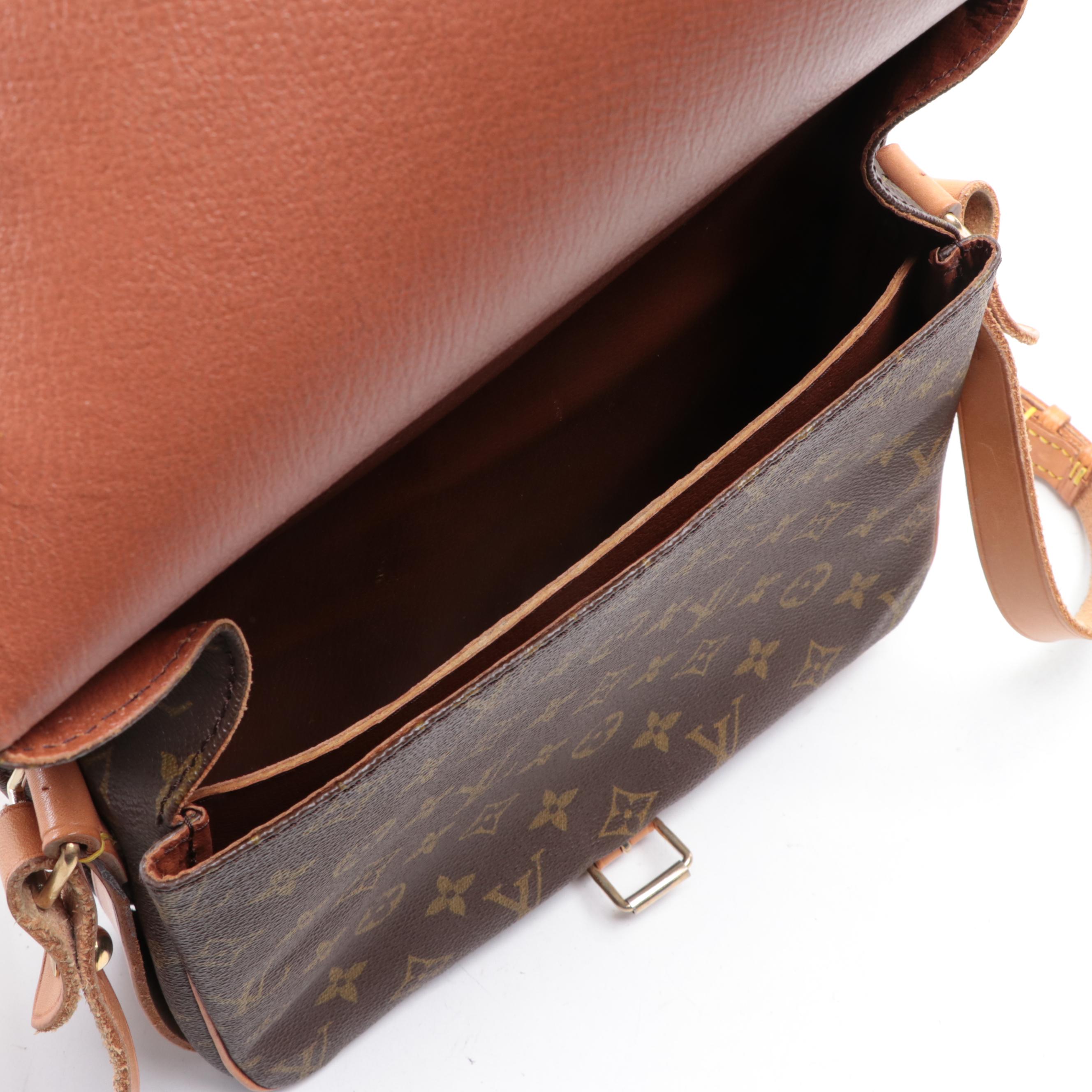 Louis Vuitton Cartouchière GM in Monogram Canvas and Vachetta Leather