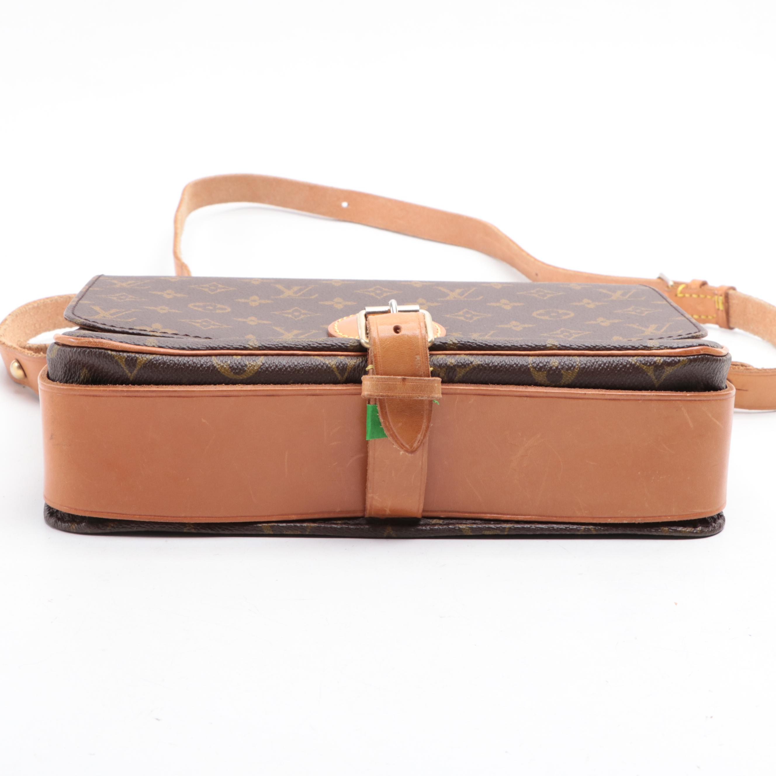 Louis Vuitton Cartouchière GM in Monogram Canvas and Vachetta Leather