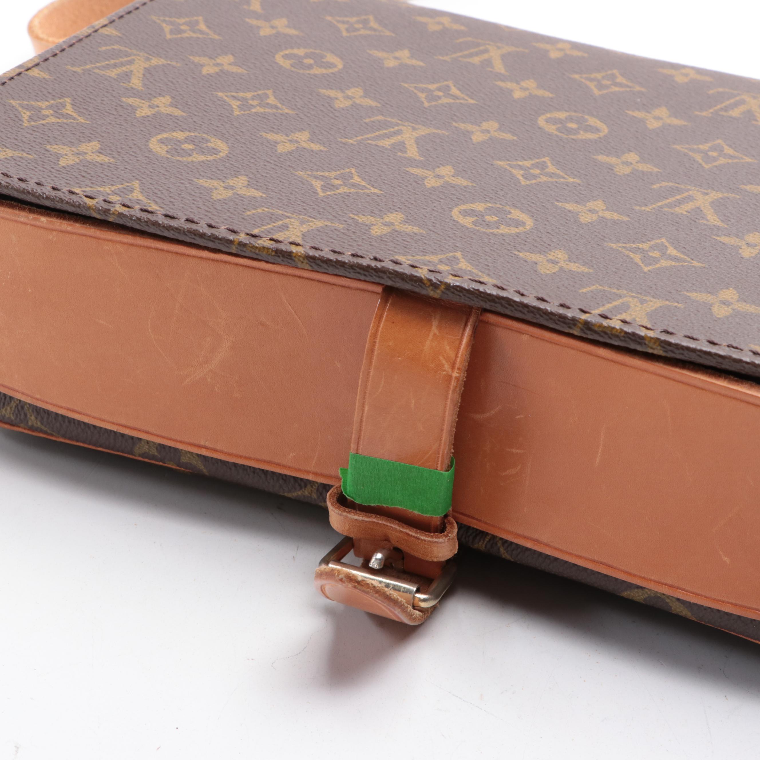 Louis Vuitton Cartouchière GM in Monogram Canvas and Vachetta Leather