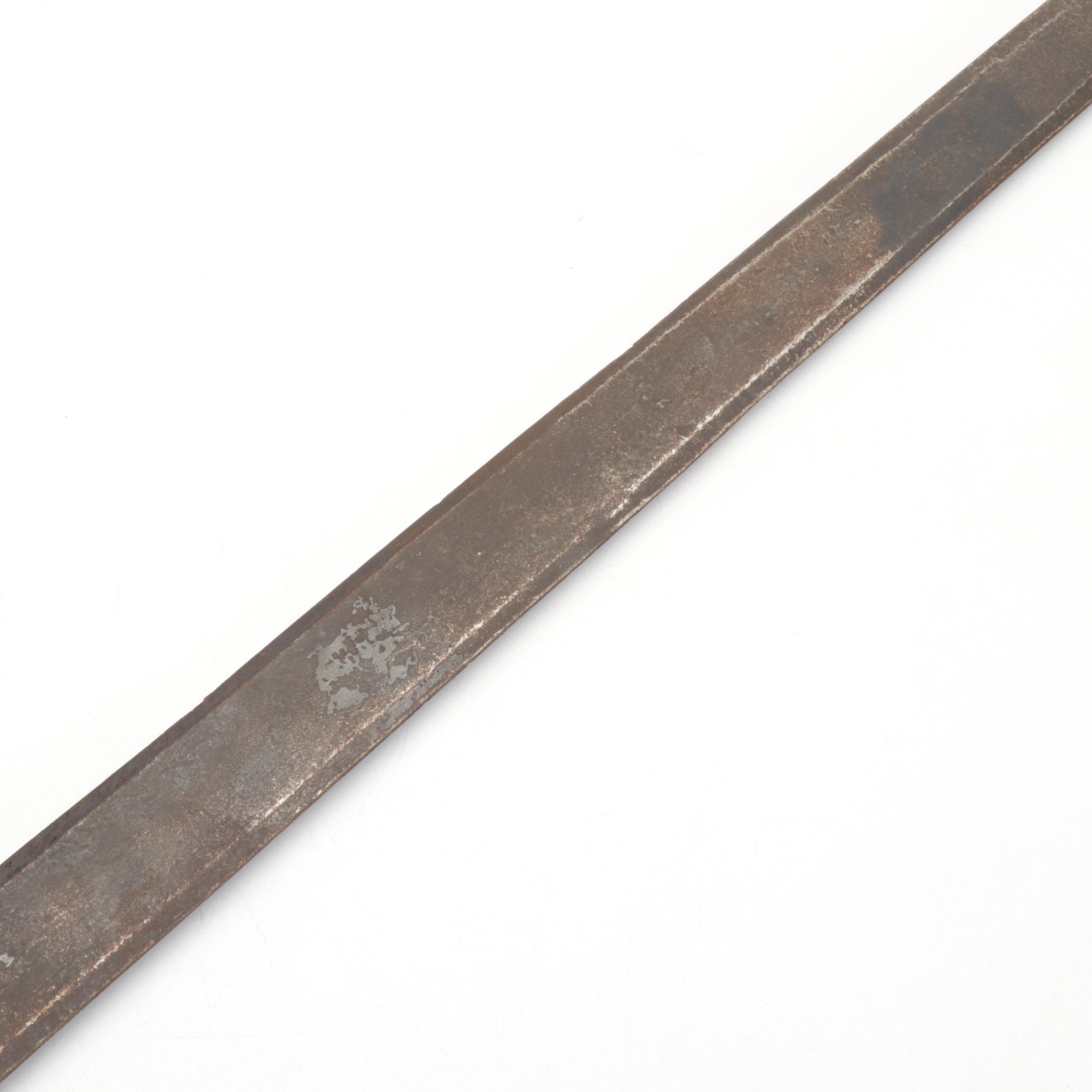 Spanish-Made Souvenir Cavalry Sword With Decorative Guard, 1960s