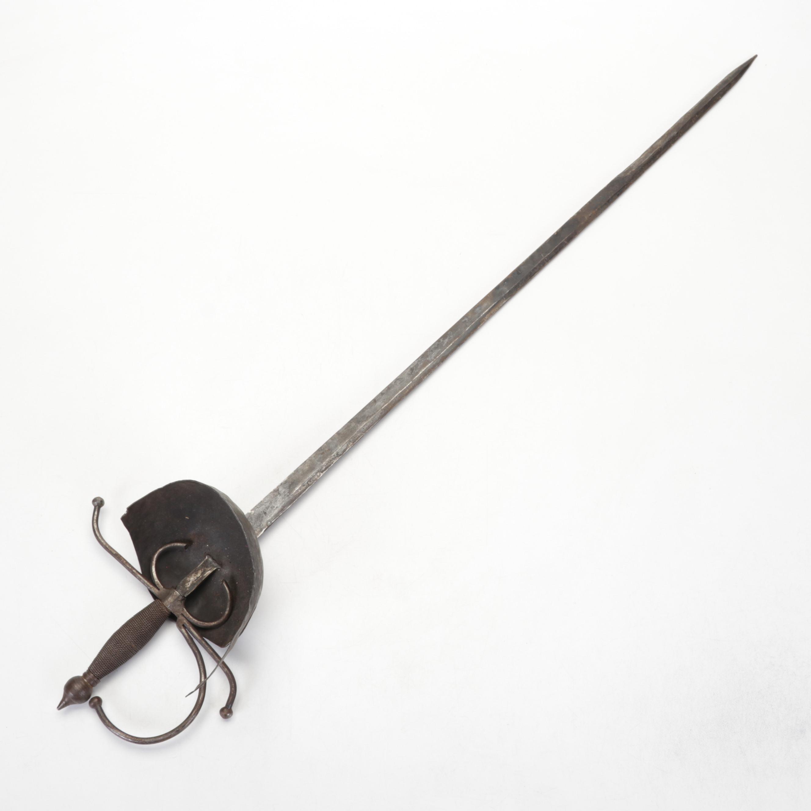 Spanish-Made Souvenir Cavalry Sword With Decorative Guard, 1960s