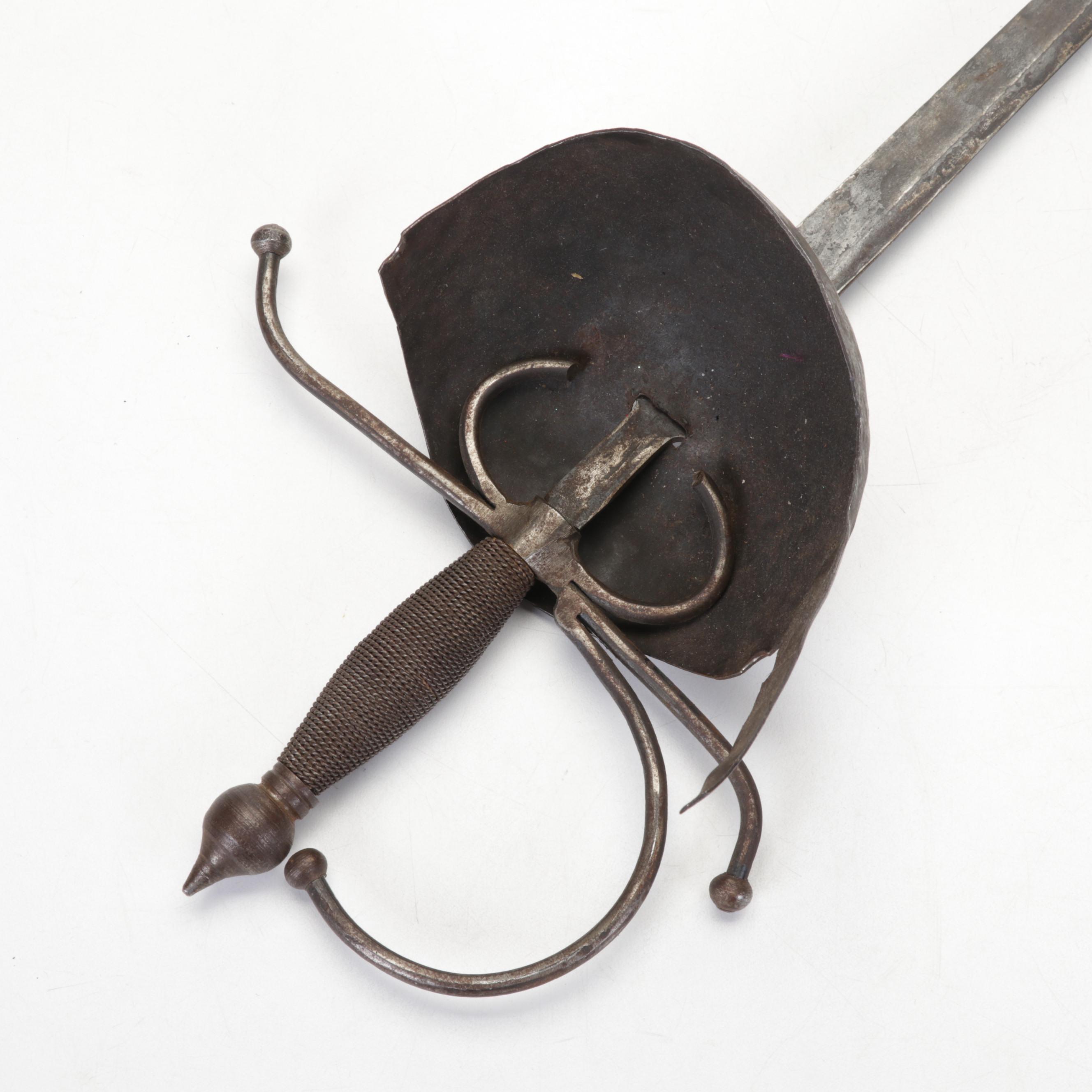 Spanish-Made Souvenir Cavalry Sword With Decorative Guard, 1960s