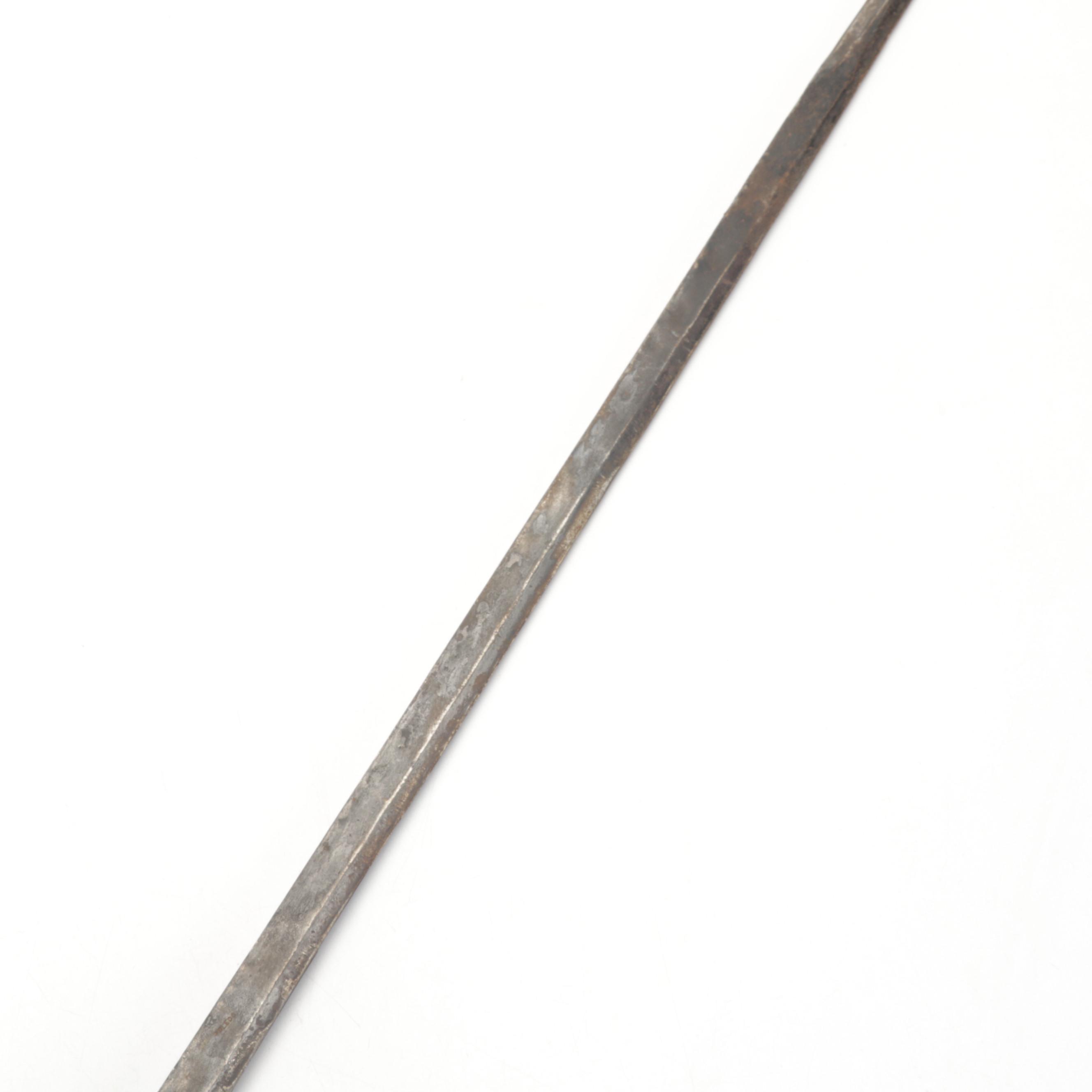 Spanish-Made Souvenir Cavalry Sword With Decorative Guard, 1960s