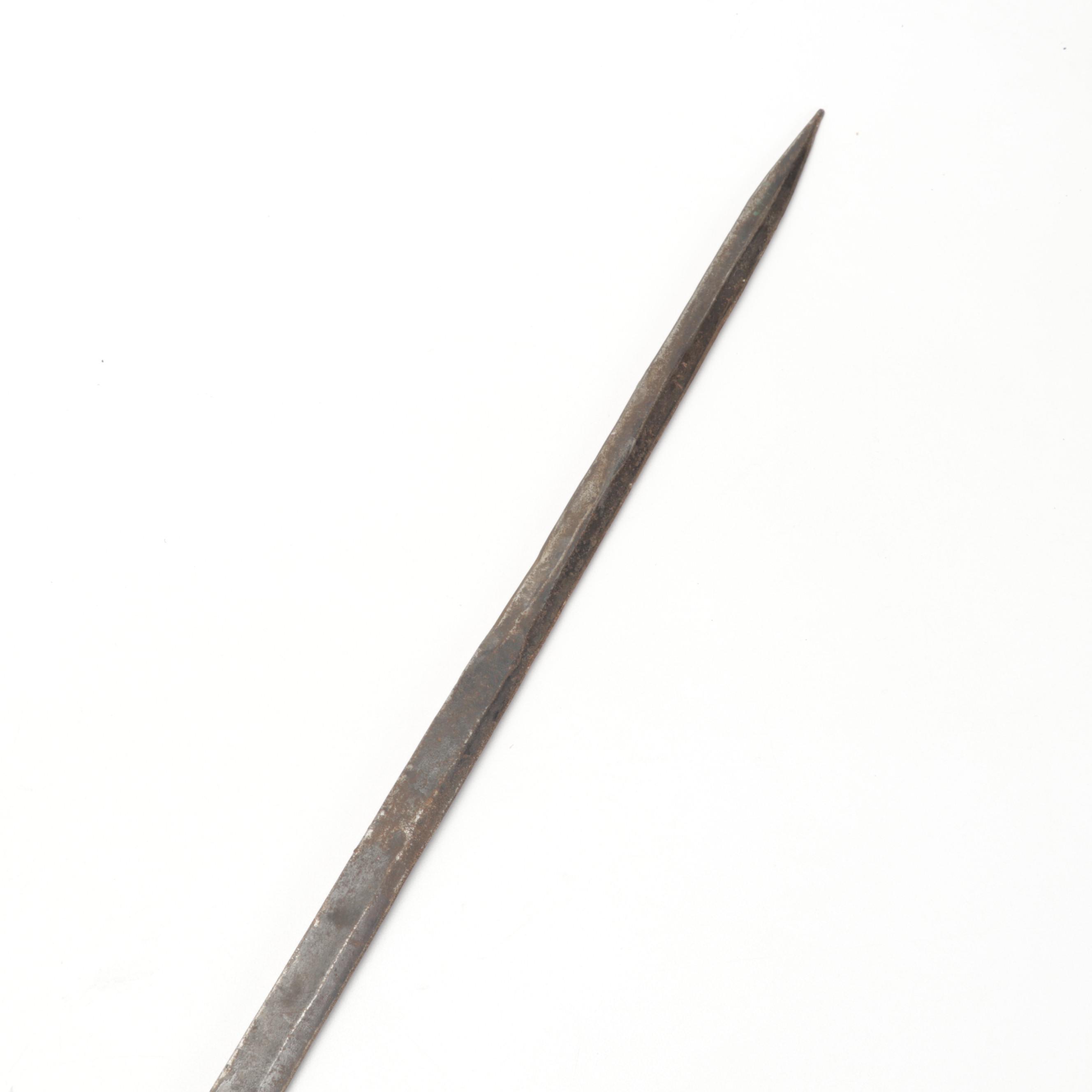 Spanish-Made Souvenir Cavalry Sword With Decorative Guard, 1960s