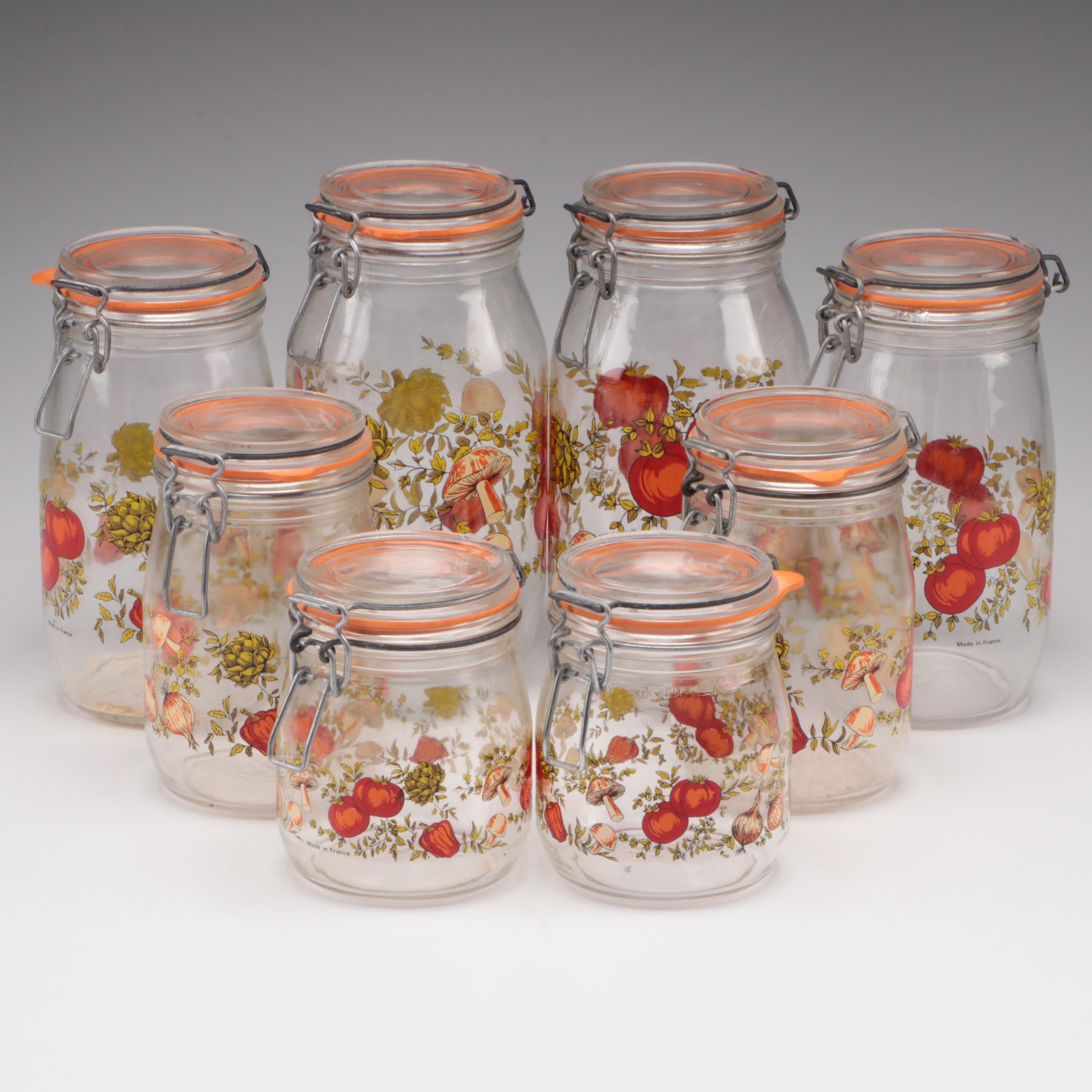 Arc French Glass "Spice of Life Glass" Jars