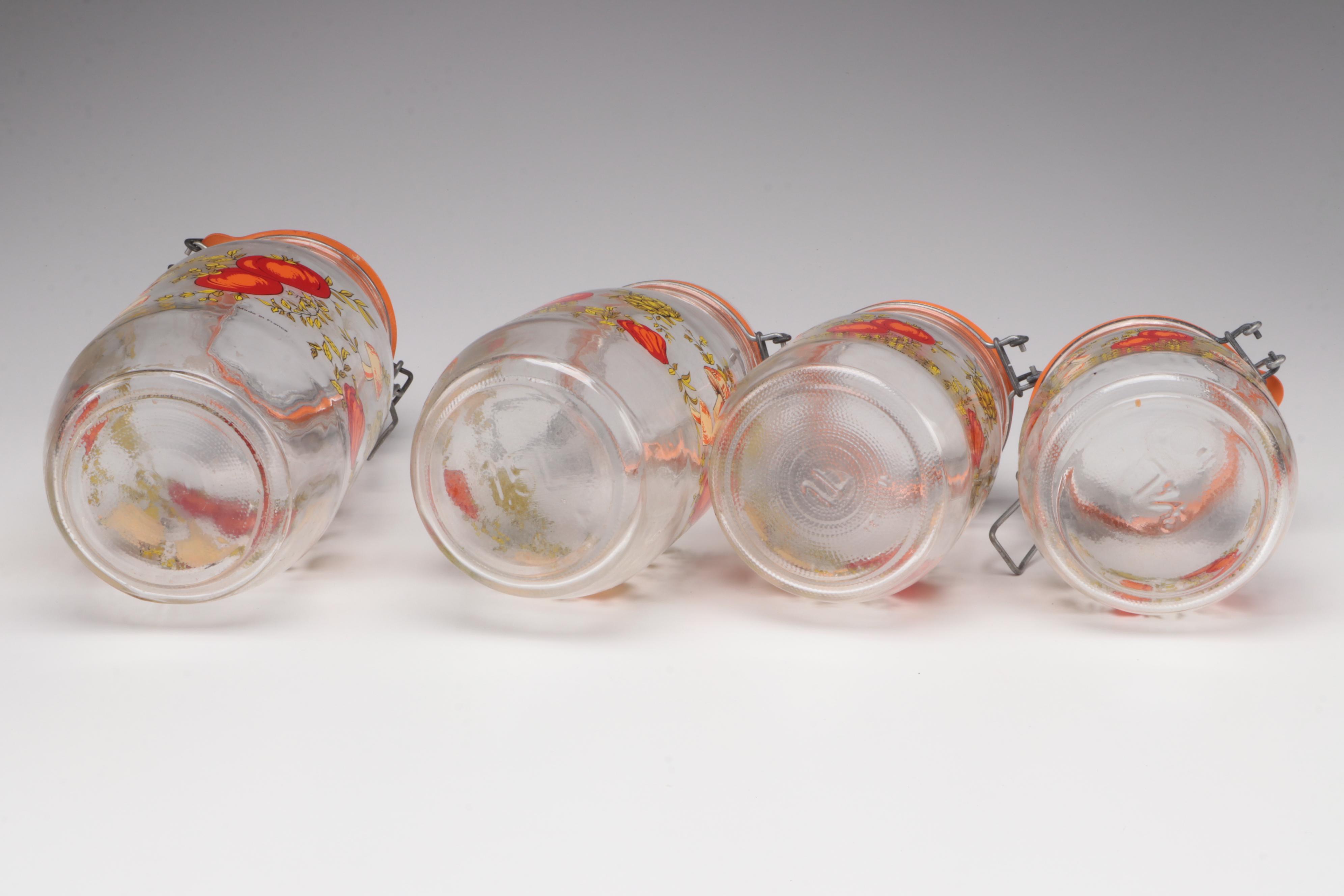 Arc French Glass "Spice of Life Glass" Jars