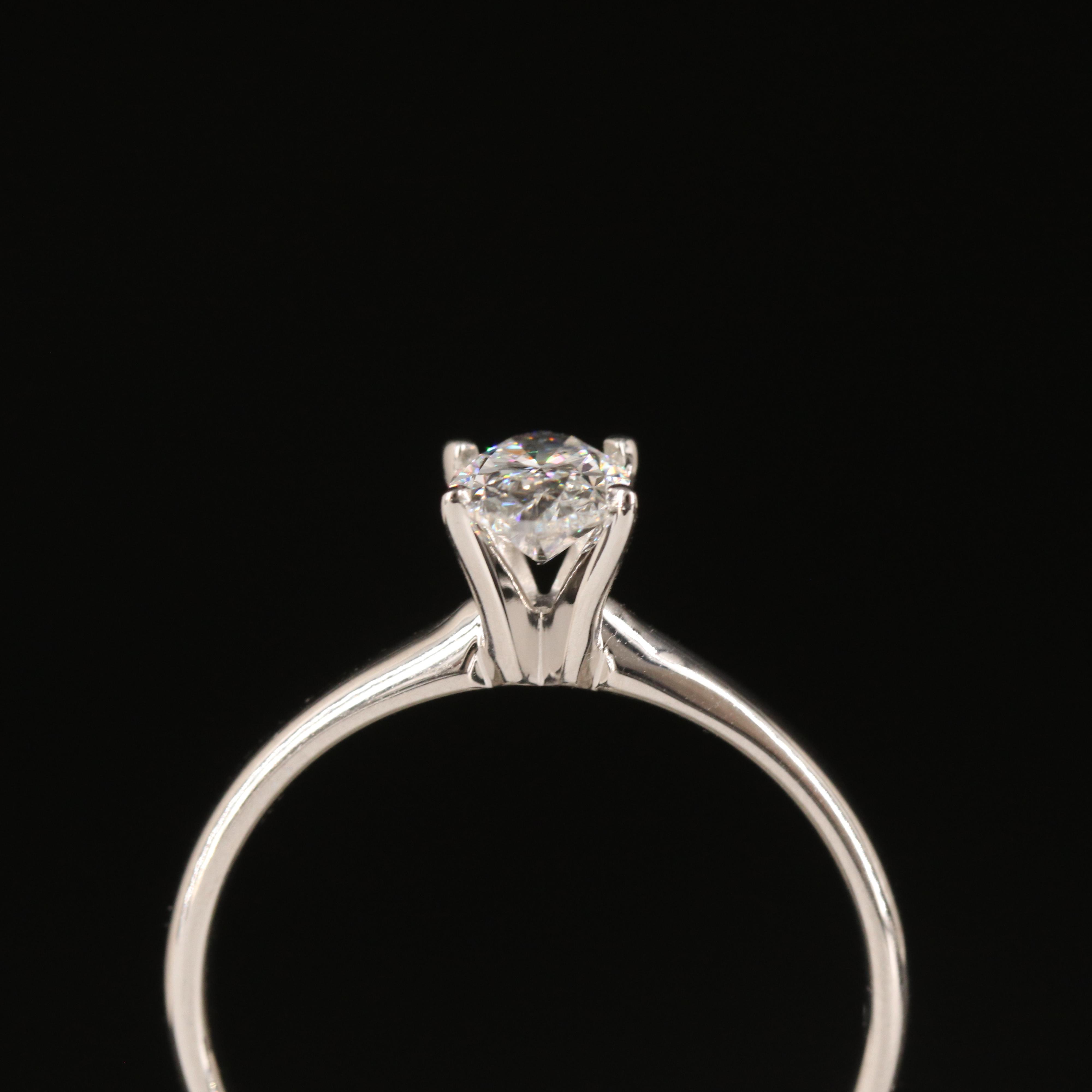 14K 0.68 CT Lab Grown Diamond Solitaire Ring