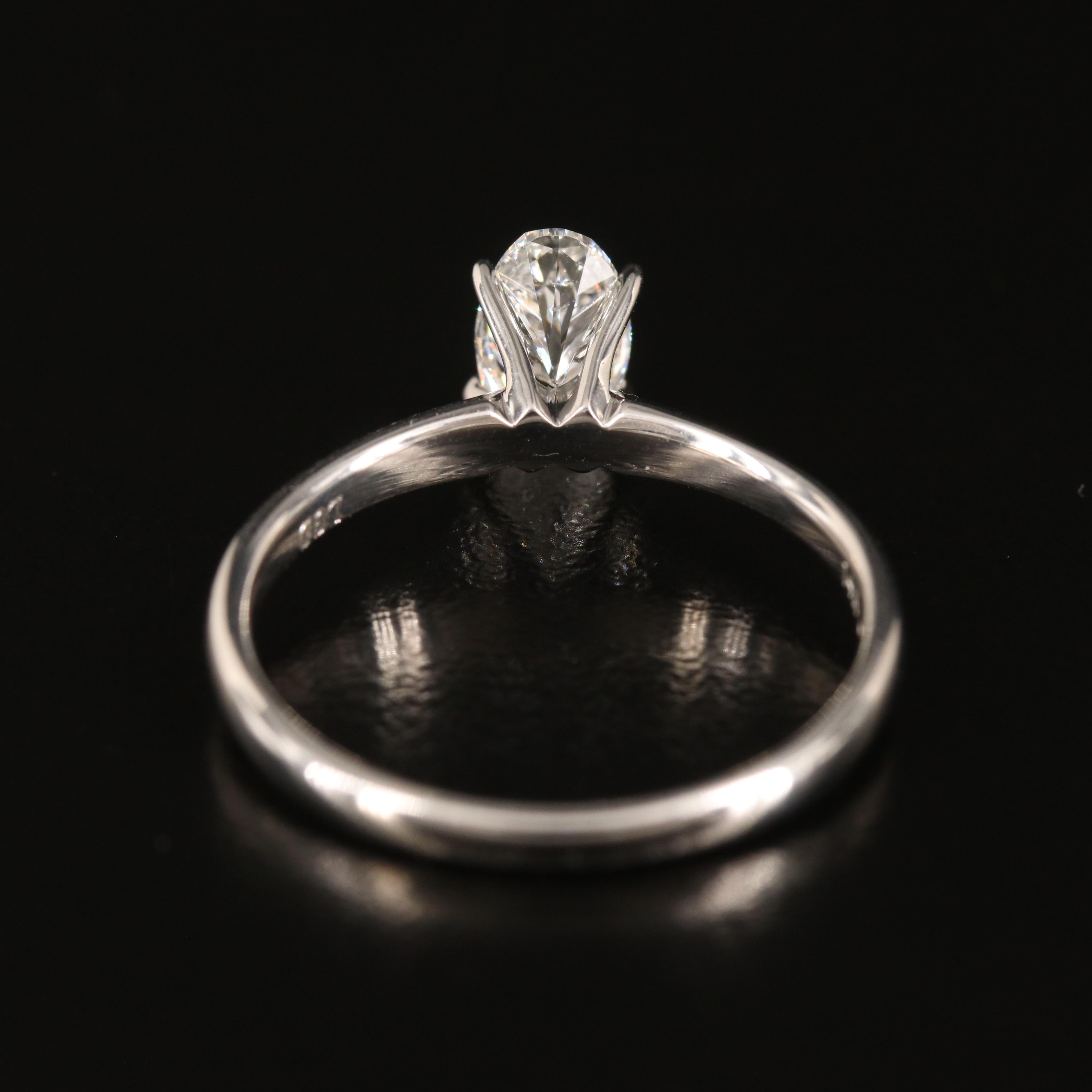 14K 0.68 CT Lab Grown Diamond Solitaire Ring