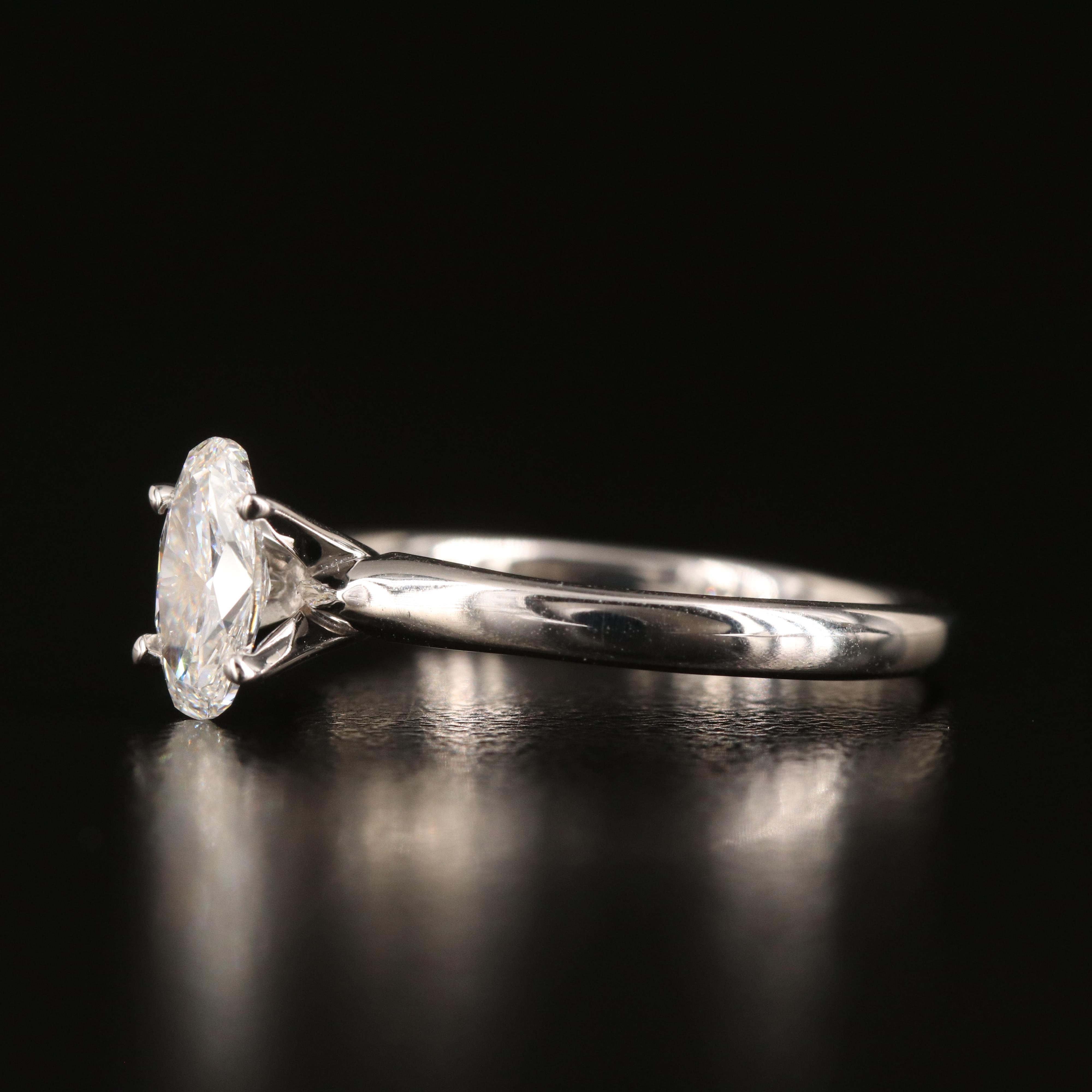 14K 0.68 CT Lab Grown Diamond Solitaire Ring