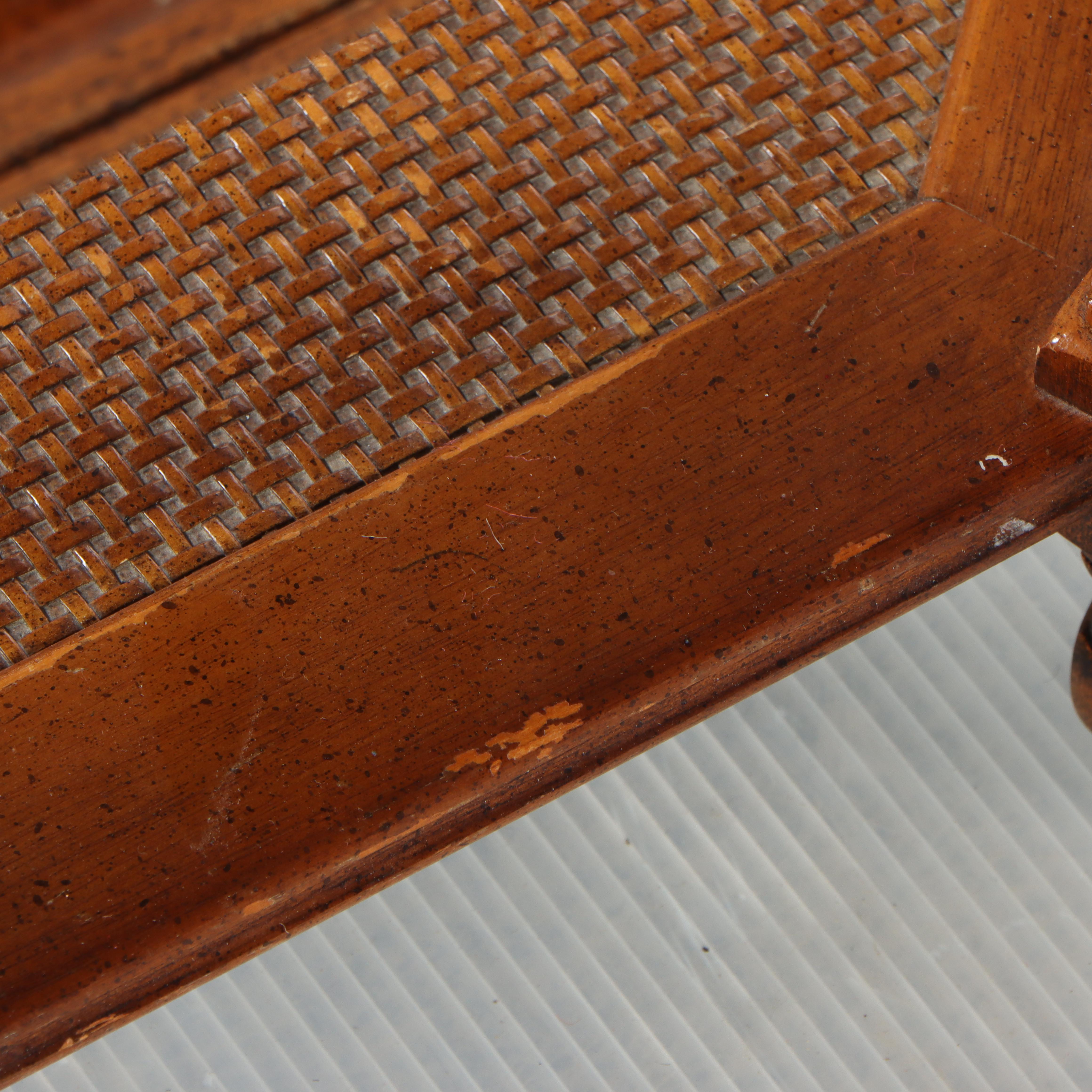 Walnut and Glass Top Octagonal Coffee Table, Mid to Late 20th Century