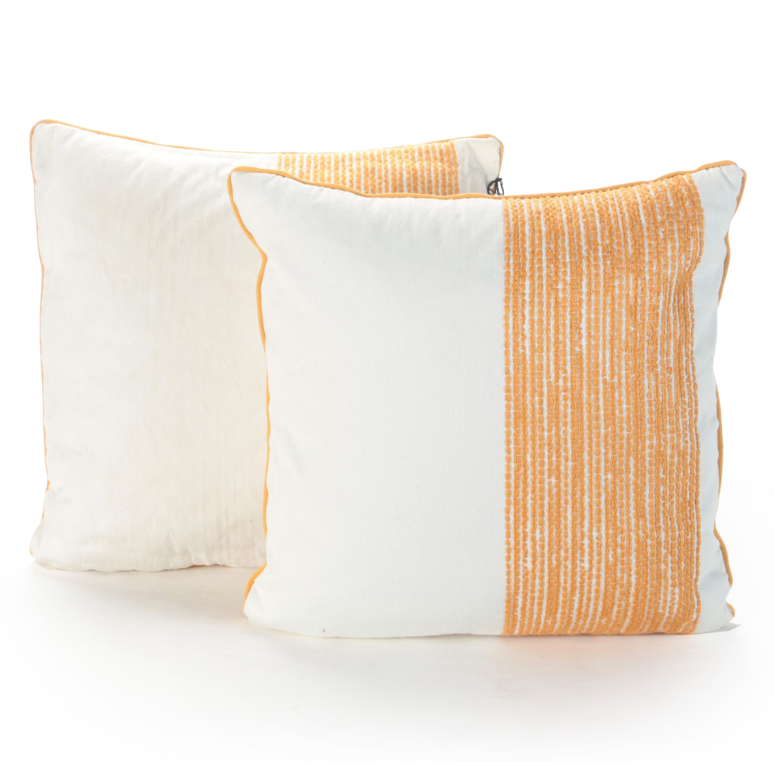 Pair of Hearth & Hand with Magnolia Gold and Cream Indoor/Outdoor Throw Pillows
