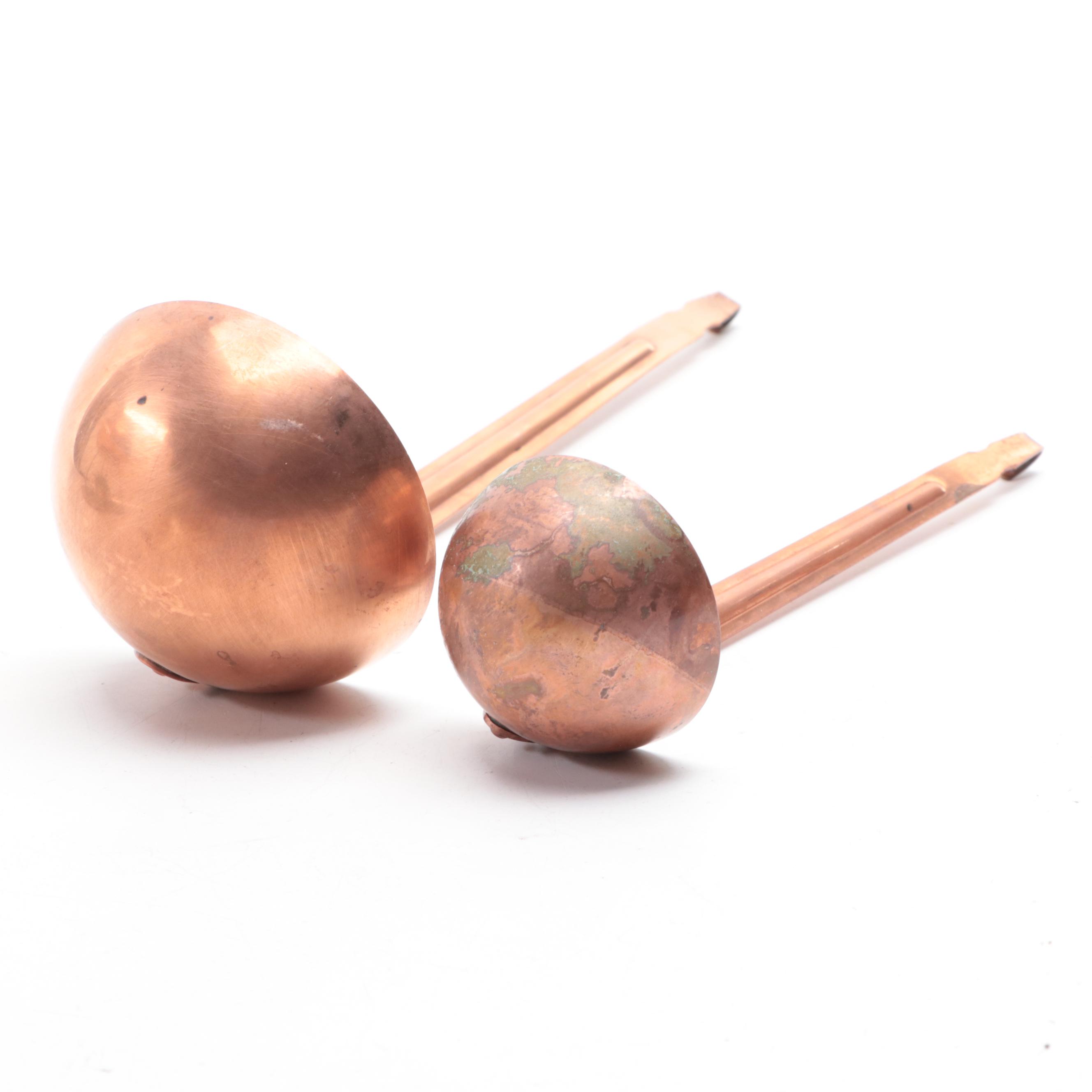 Portugal Copper Fondue Pot with Pans and Cooking Utensils, Mid to Late 20th C.