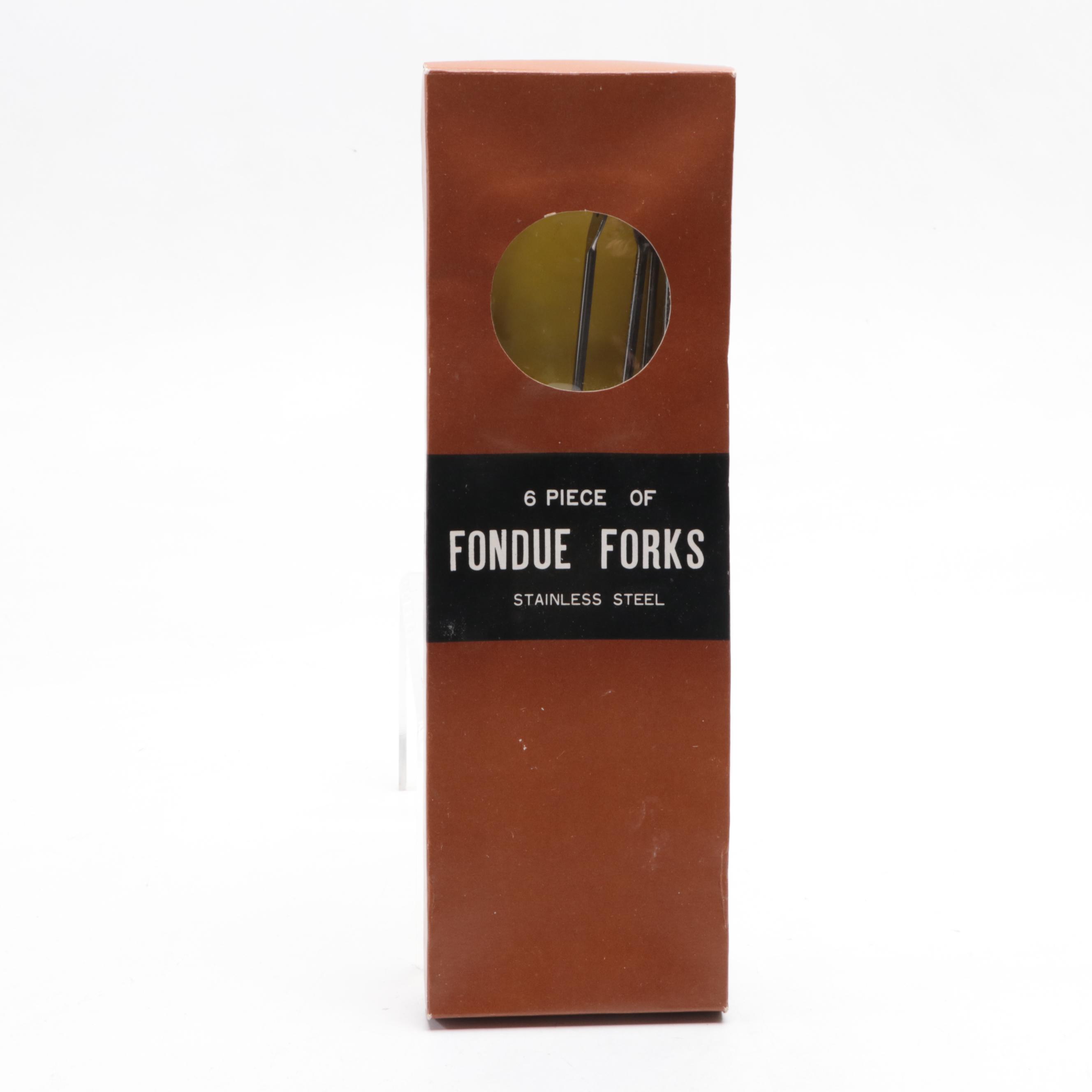 Portugal Copper Fondue Pot with Pans and Cooking Utensils, Mid to Late 20th C.