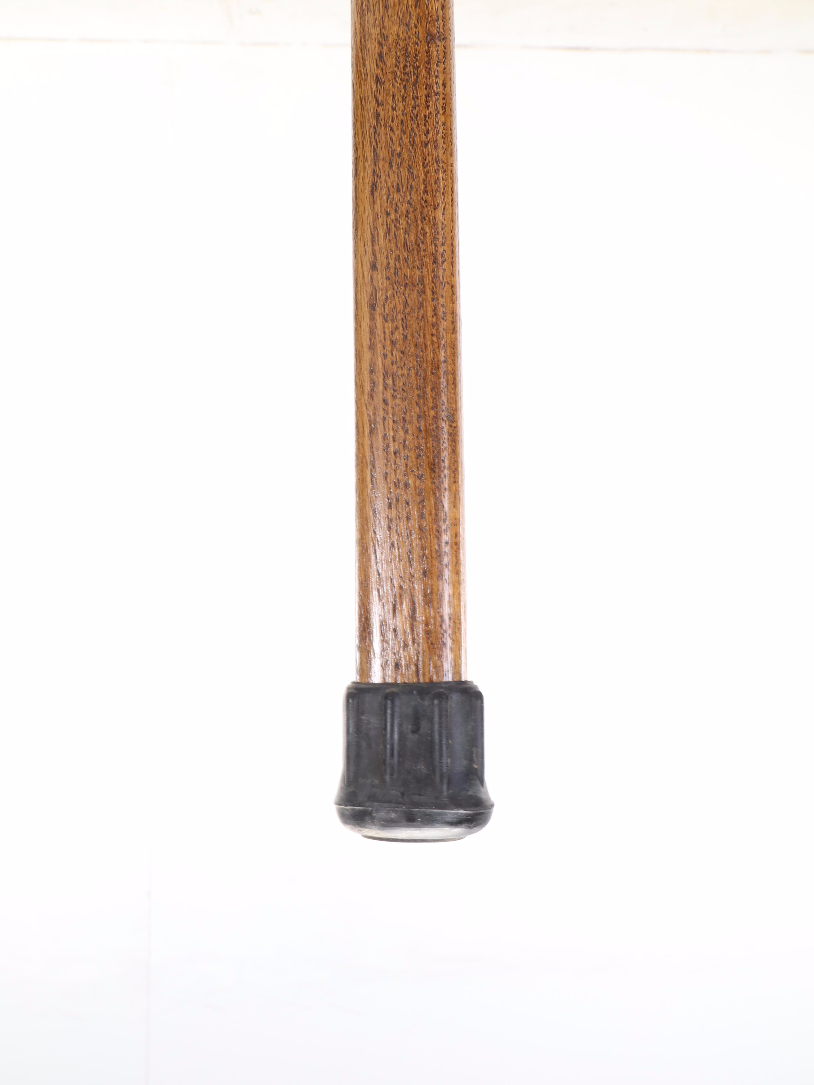 Carved Oak Cane with Wooden Walking Stick and Cane-Handle Umbrella