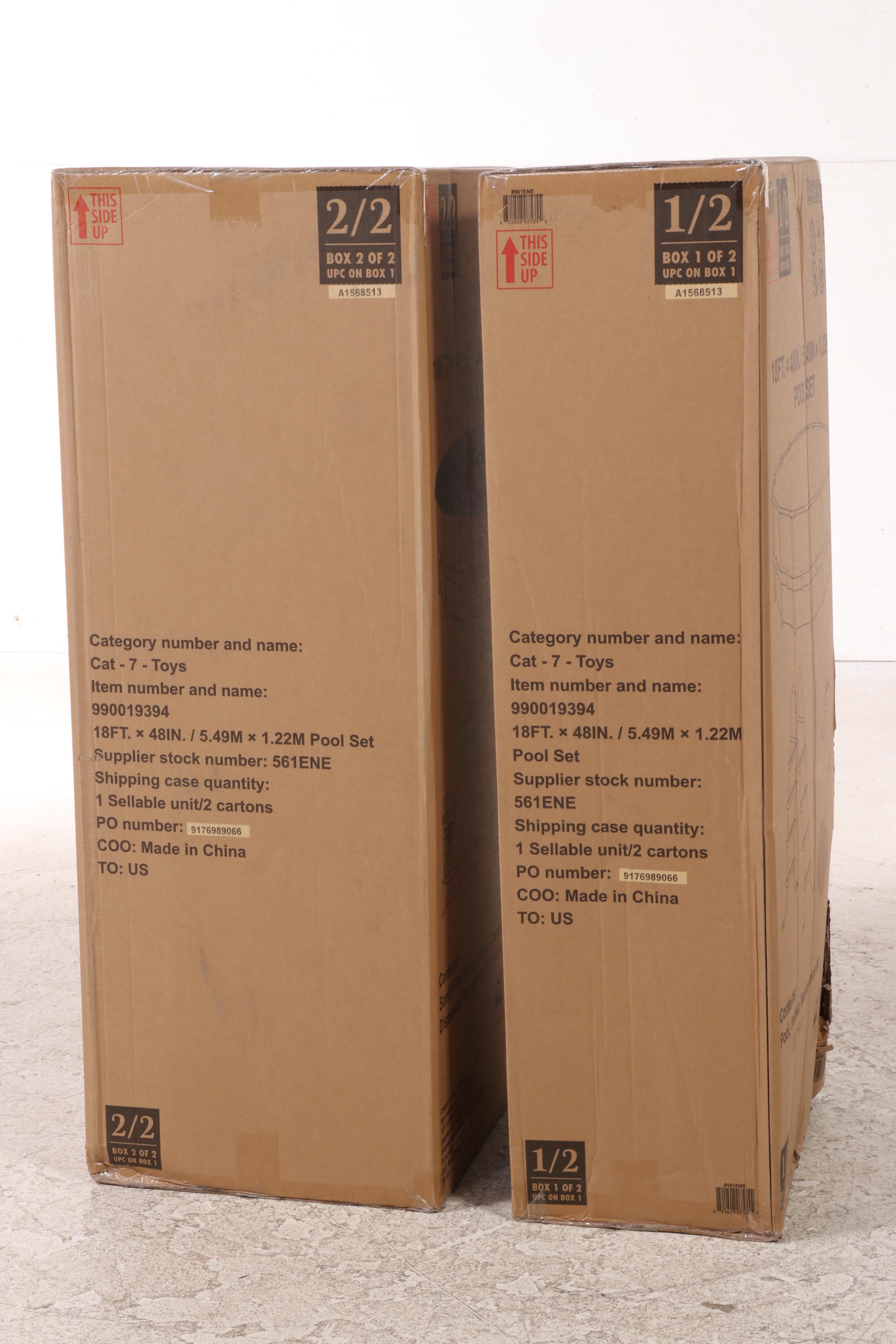 Bestway Power Steel 18’ x 48” Round Above Ground Pool Set