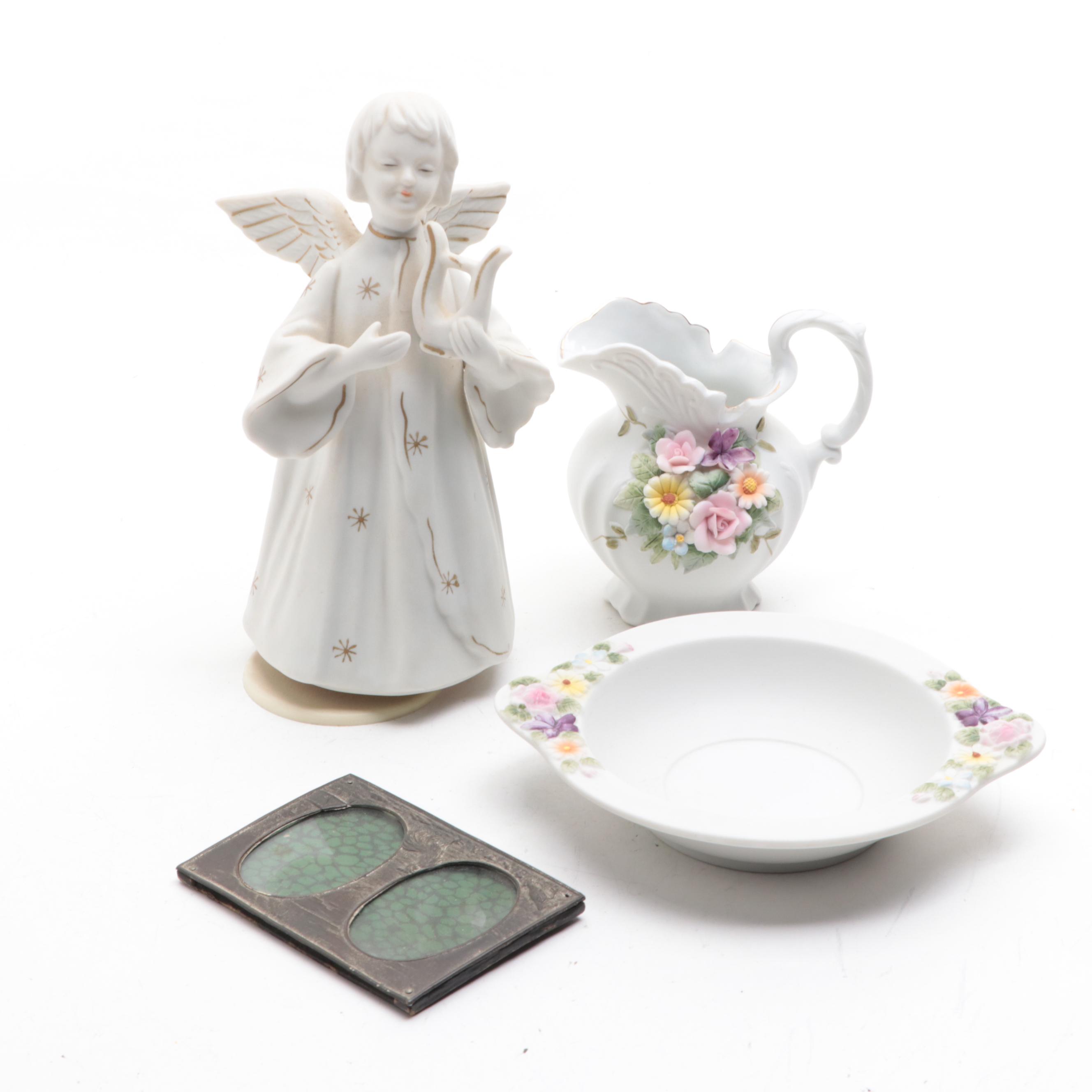 Japanese and Other Porcelain Figurines and Tableware with Vanity Décor