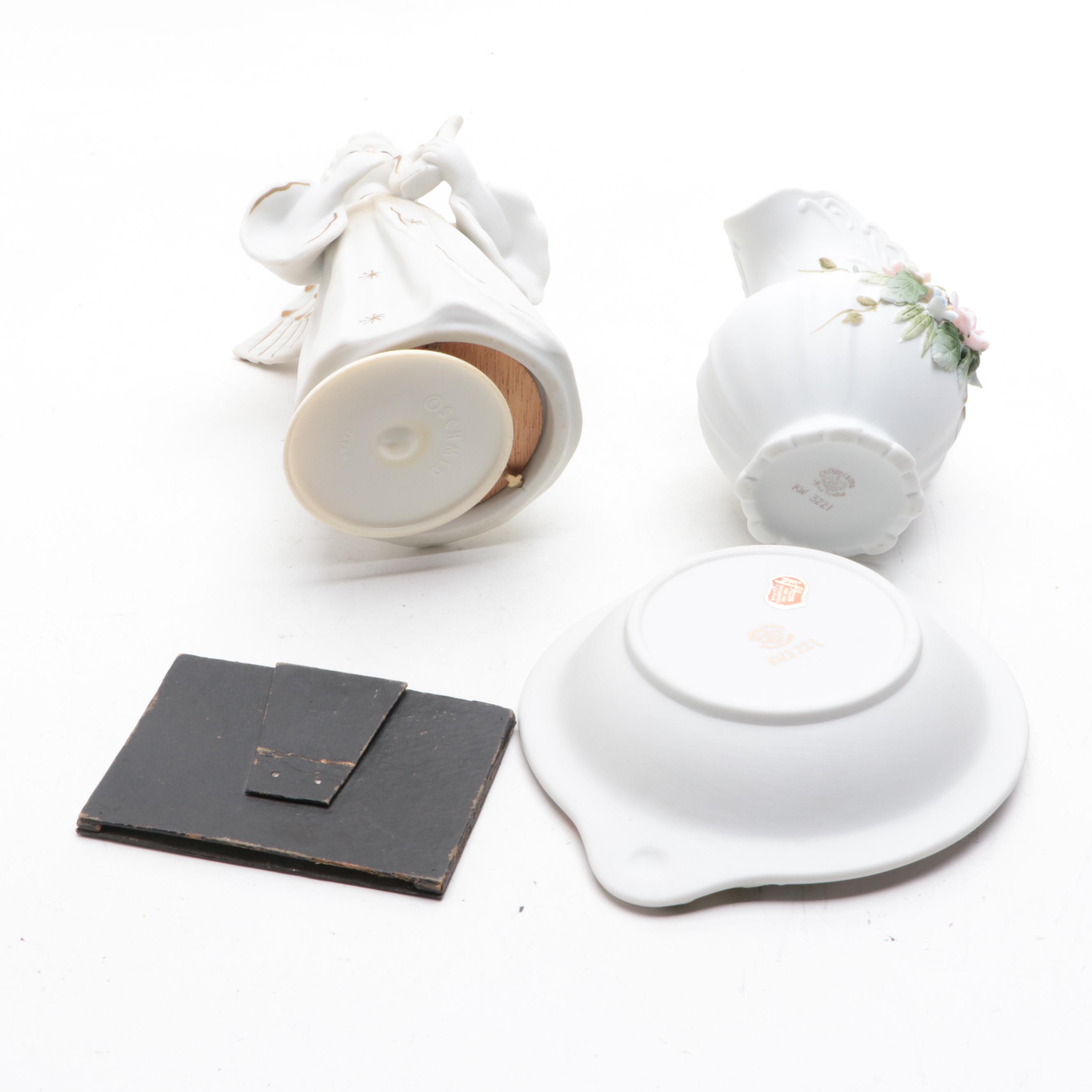 Japanese and Other Porcelain Figurines and Tableware with Vanity Décor