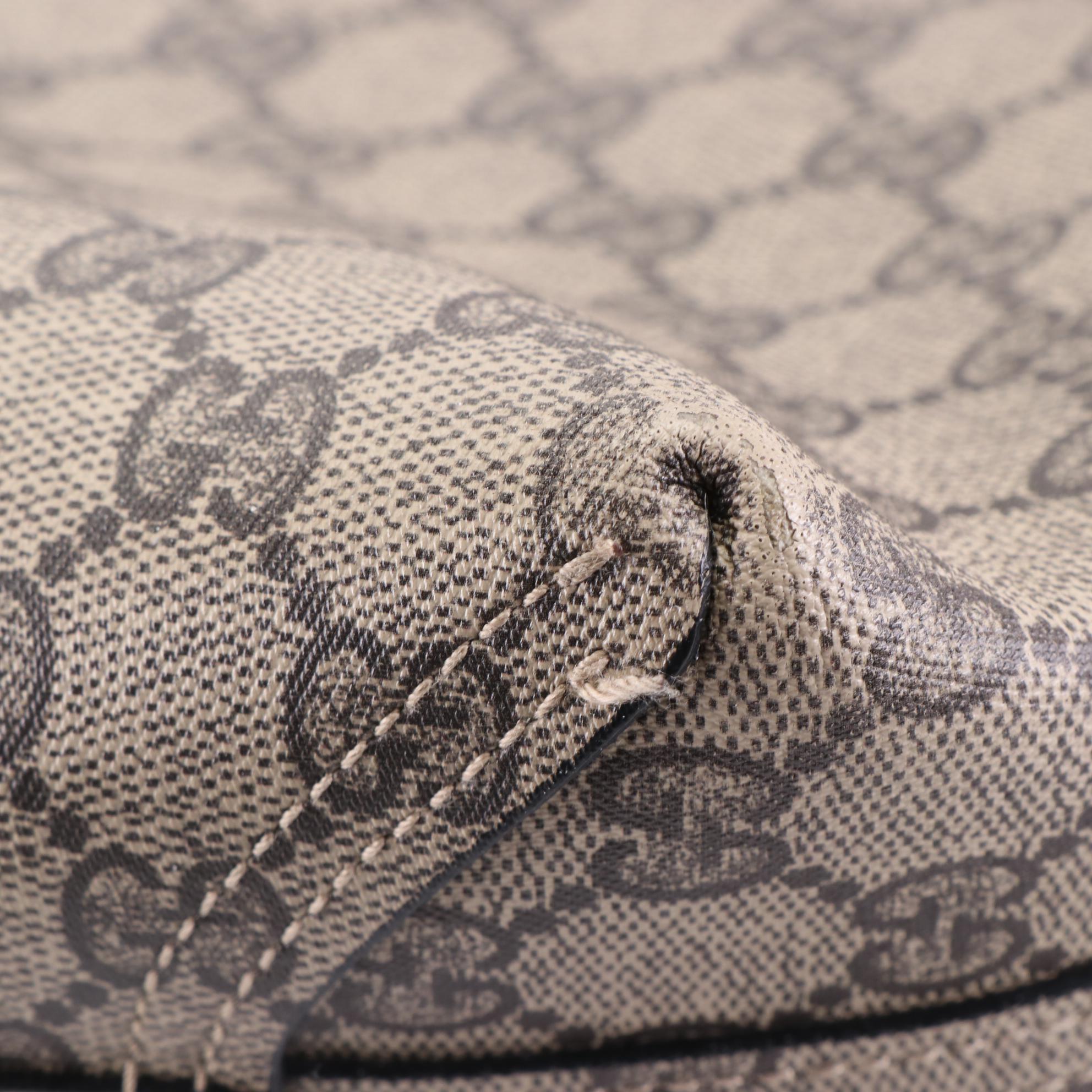 Gucci GG Supreme Canvas and Leather Reversible Tote Bag