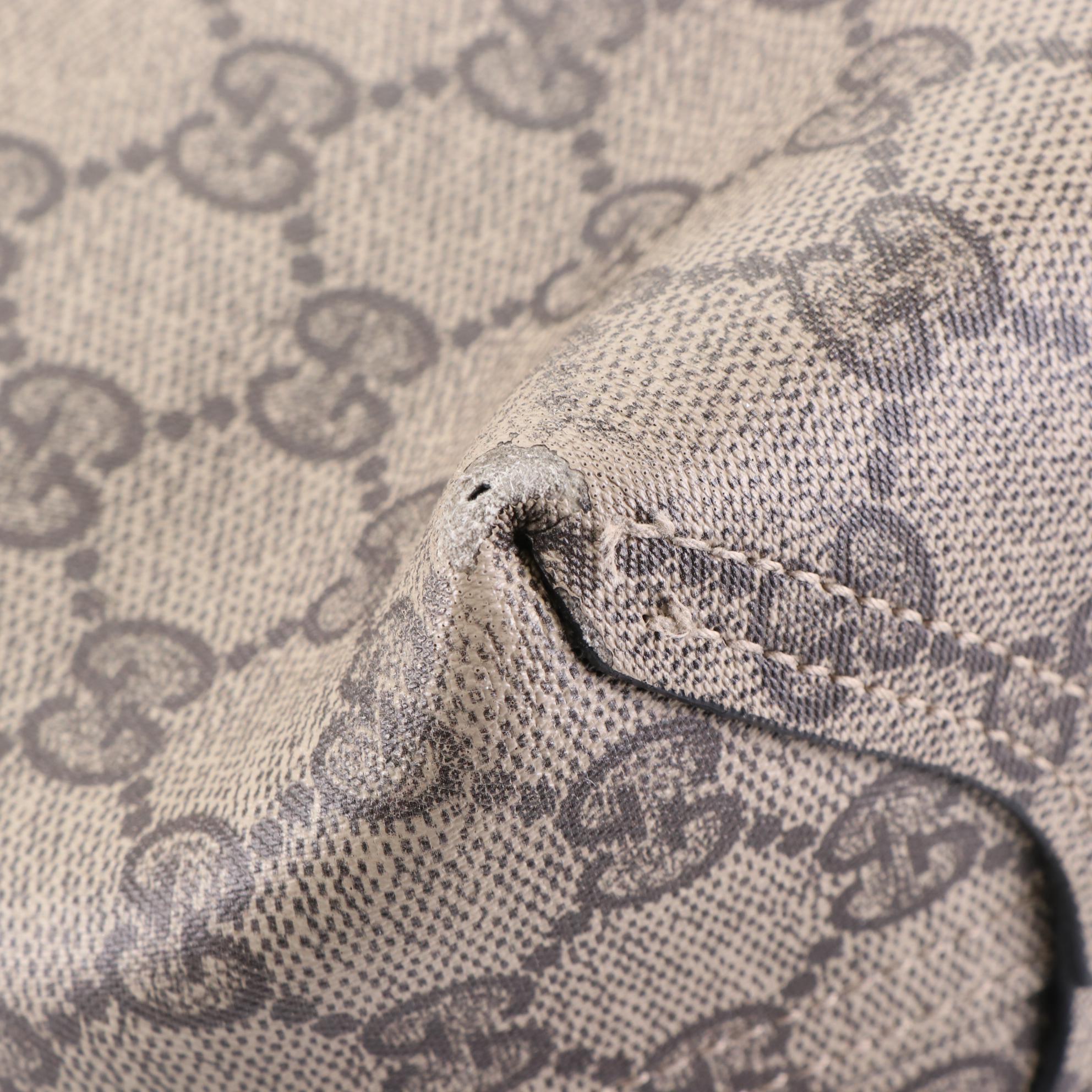 Gucci GG Supreme Canvas and Leather Reversible Tote Bag