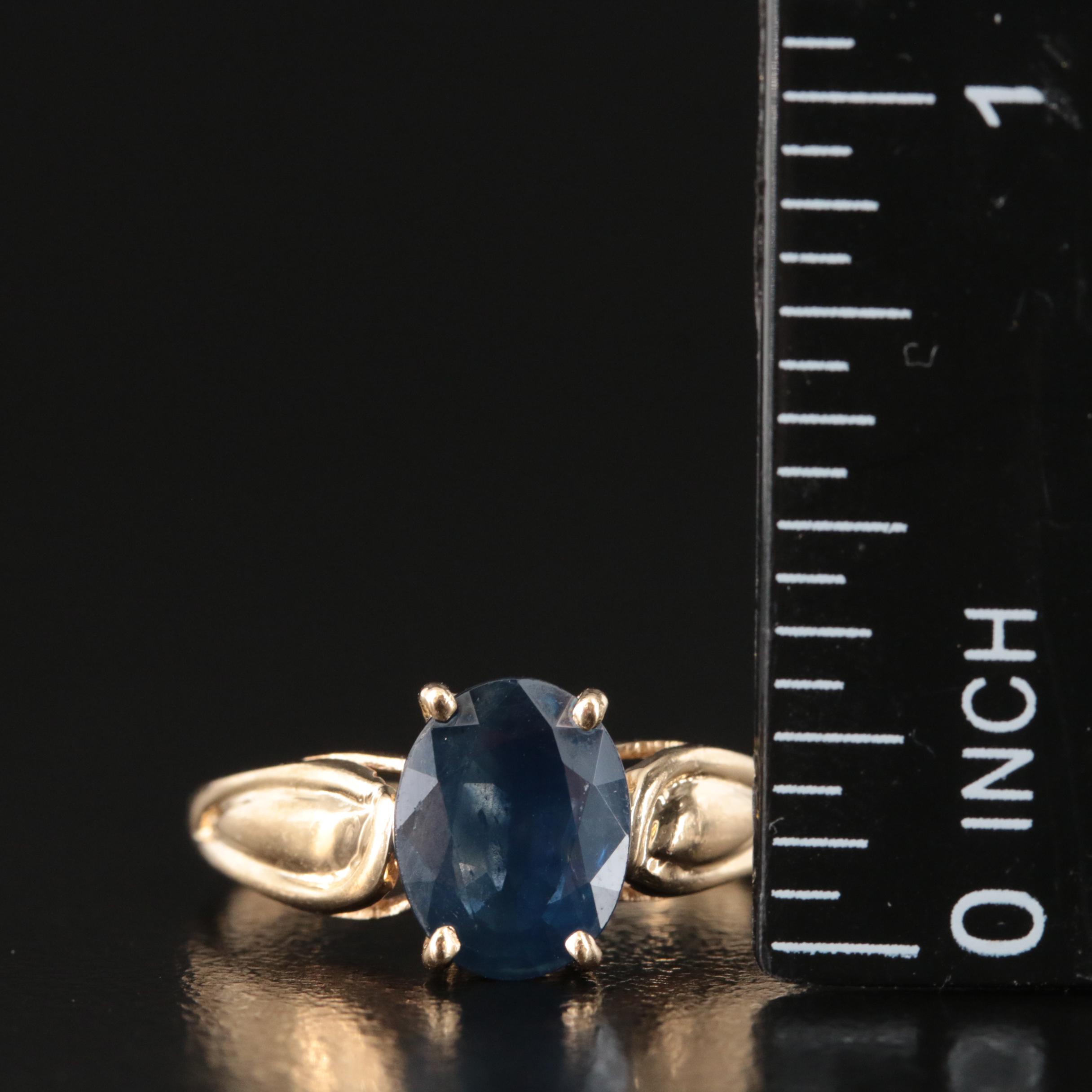 14K Sapphire Ring