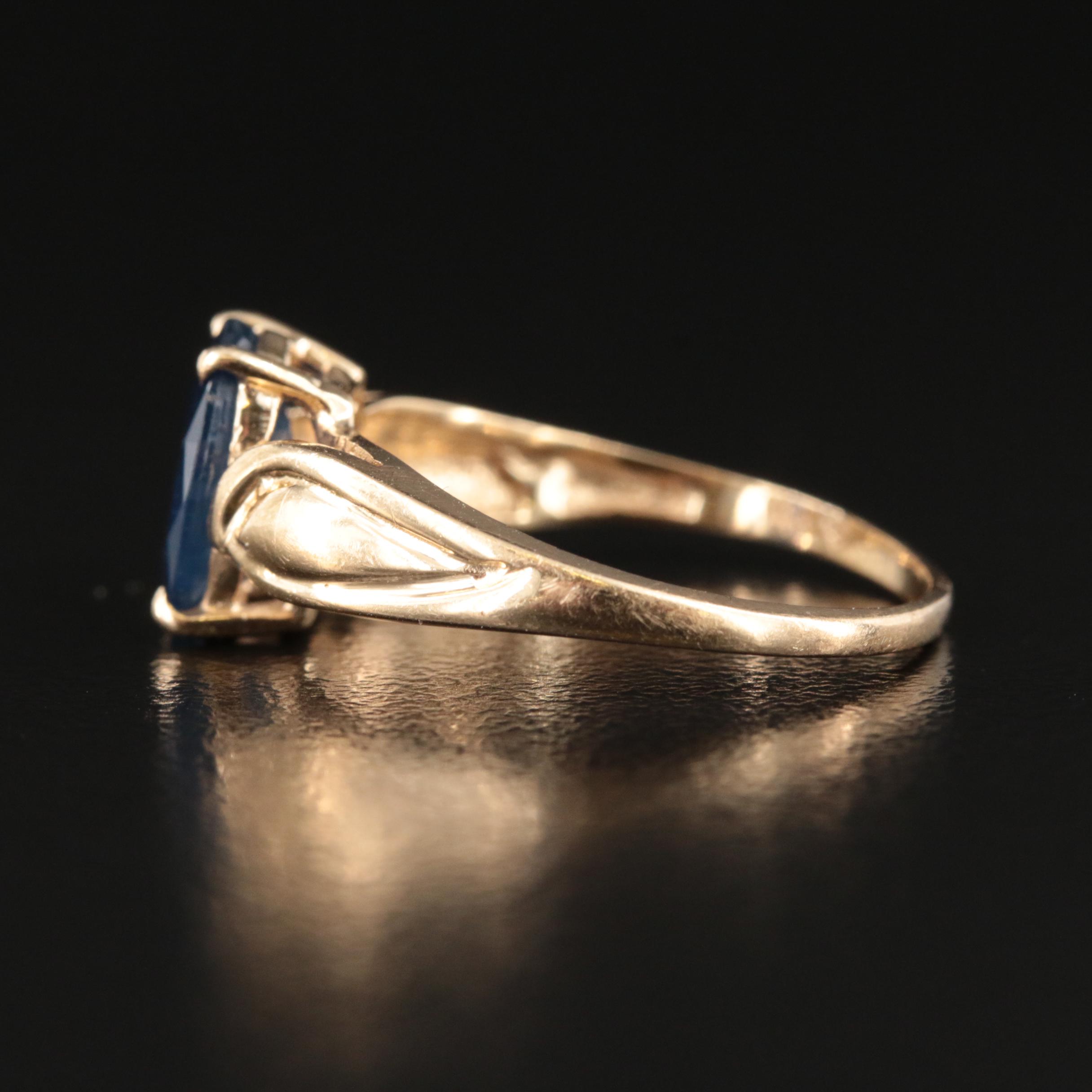 14K Sapphire Ring