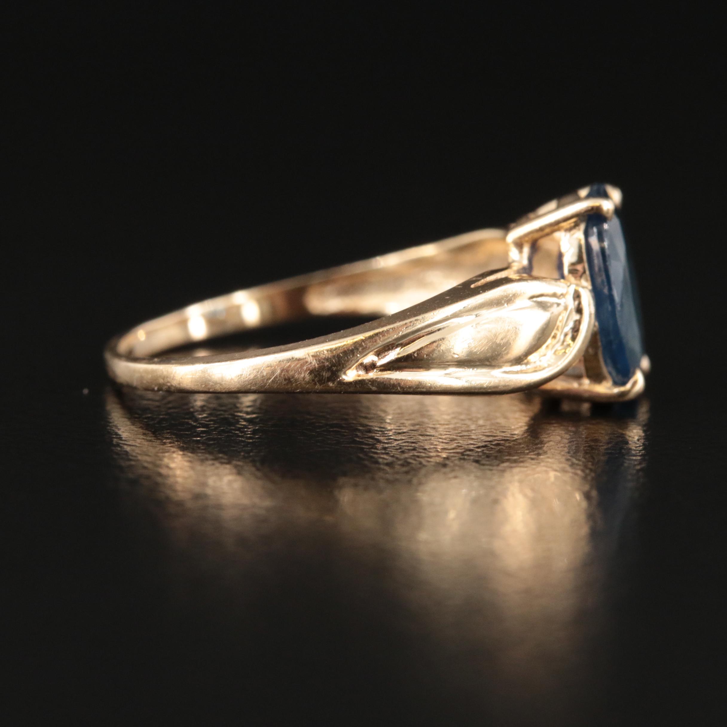 14K Sapphire Ring