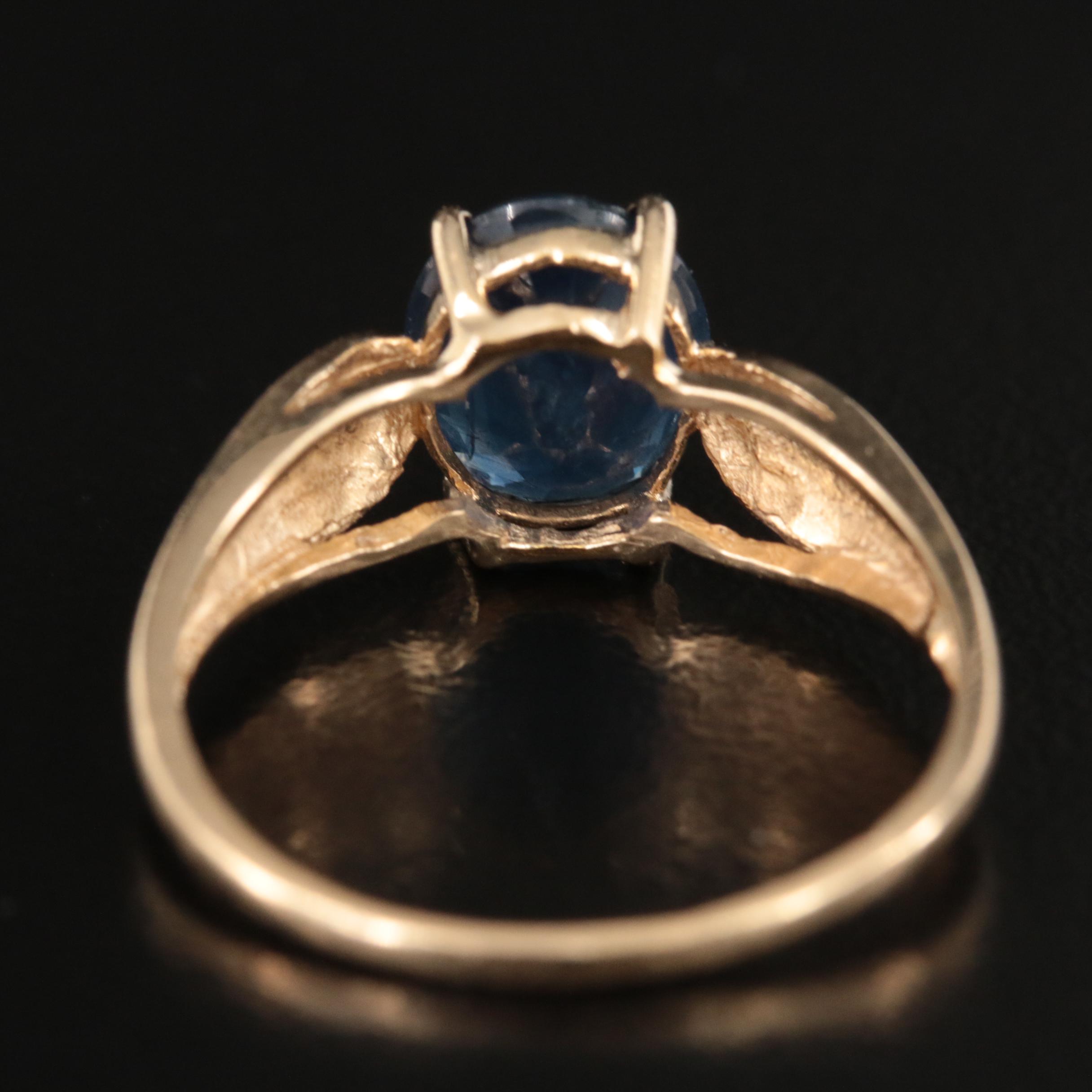 14K Sapphire Ring