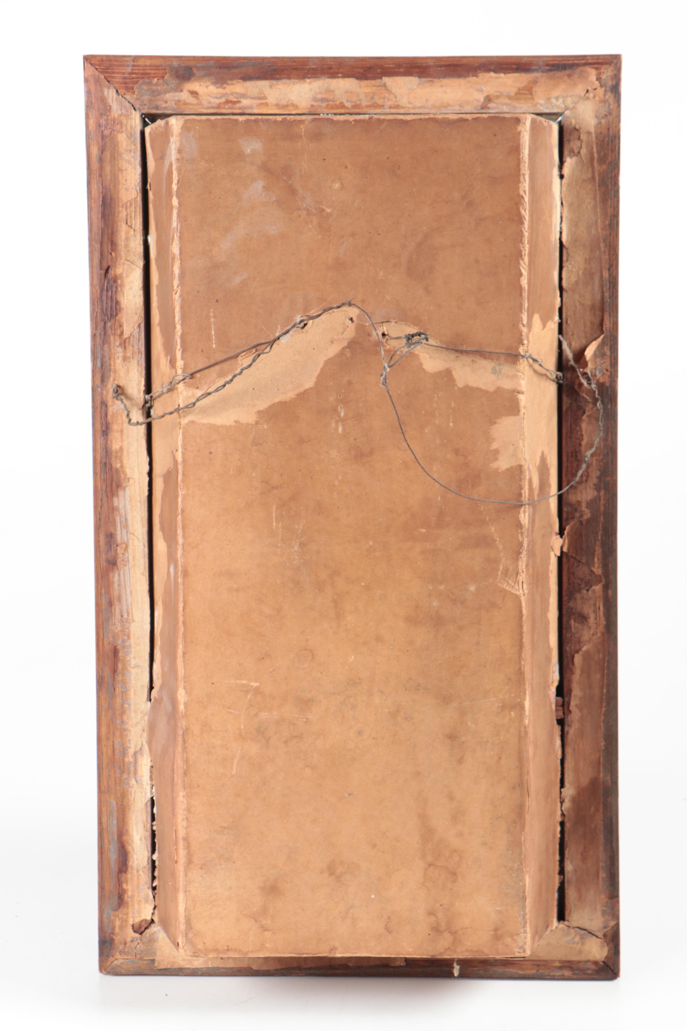 Viaticum Last Rites Shadowbox Cabinet, Early-Mid 20th Century