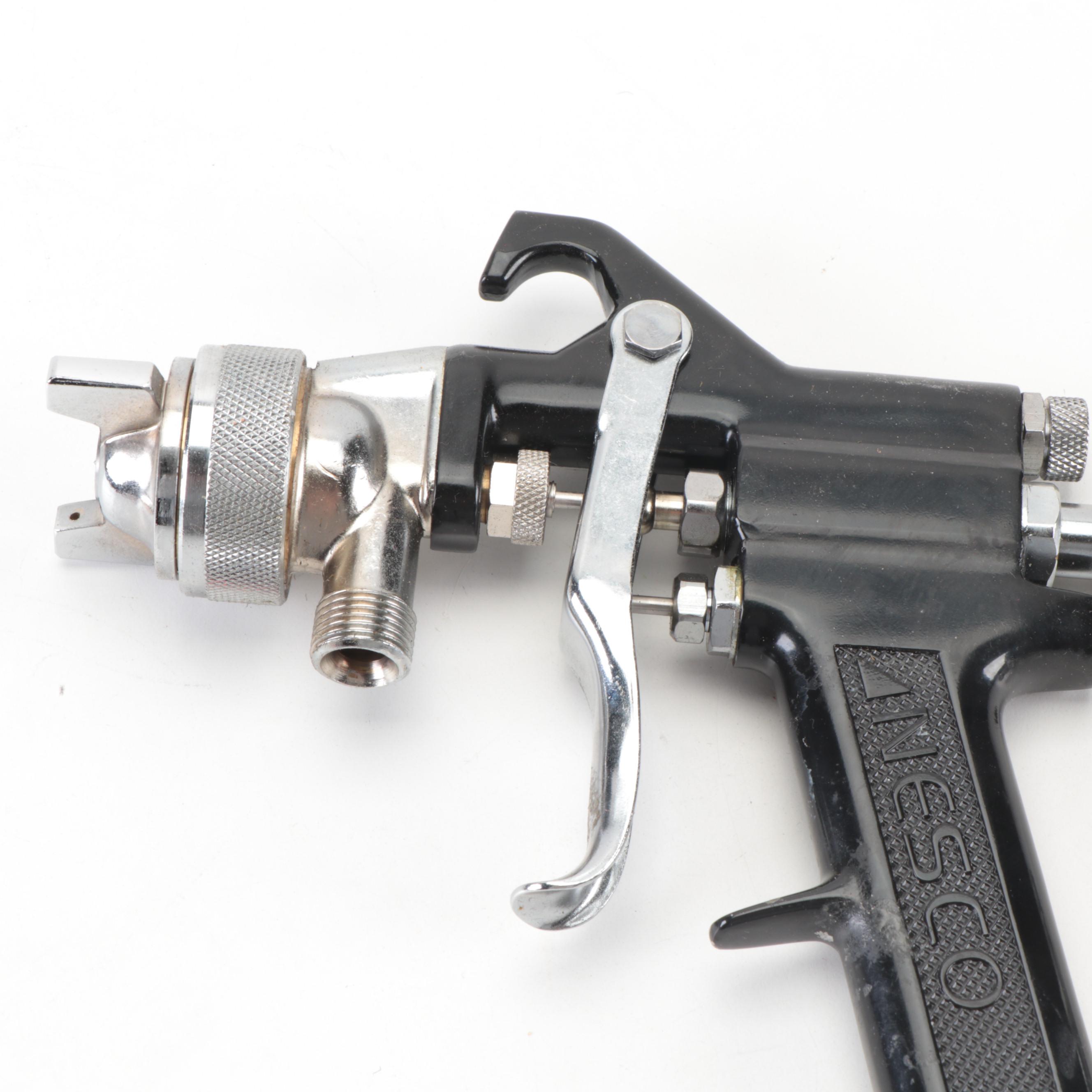 Gravity Feed Pneumatic Air Spray Guns With Gauges, Air Blow Gun