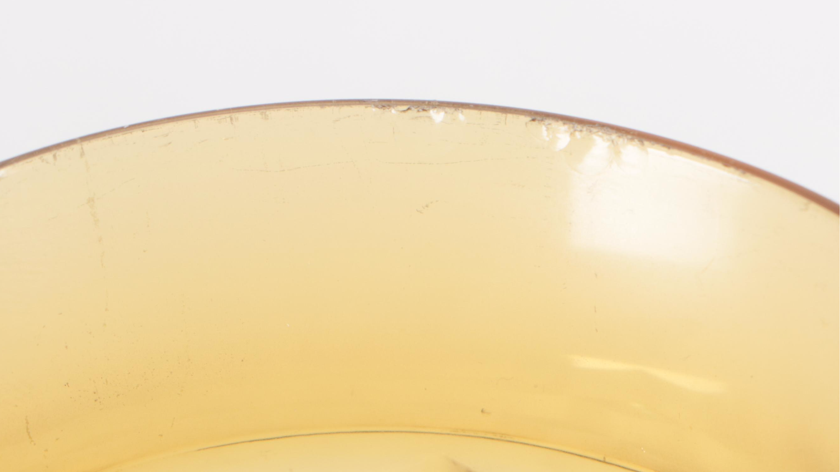 Colony "Whitehall Amber" Pressed Glass Iced Tea Glasses