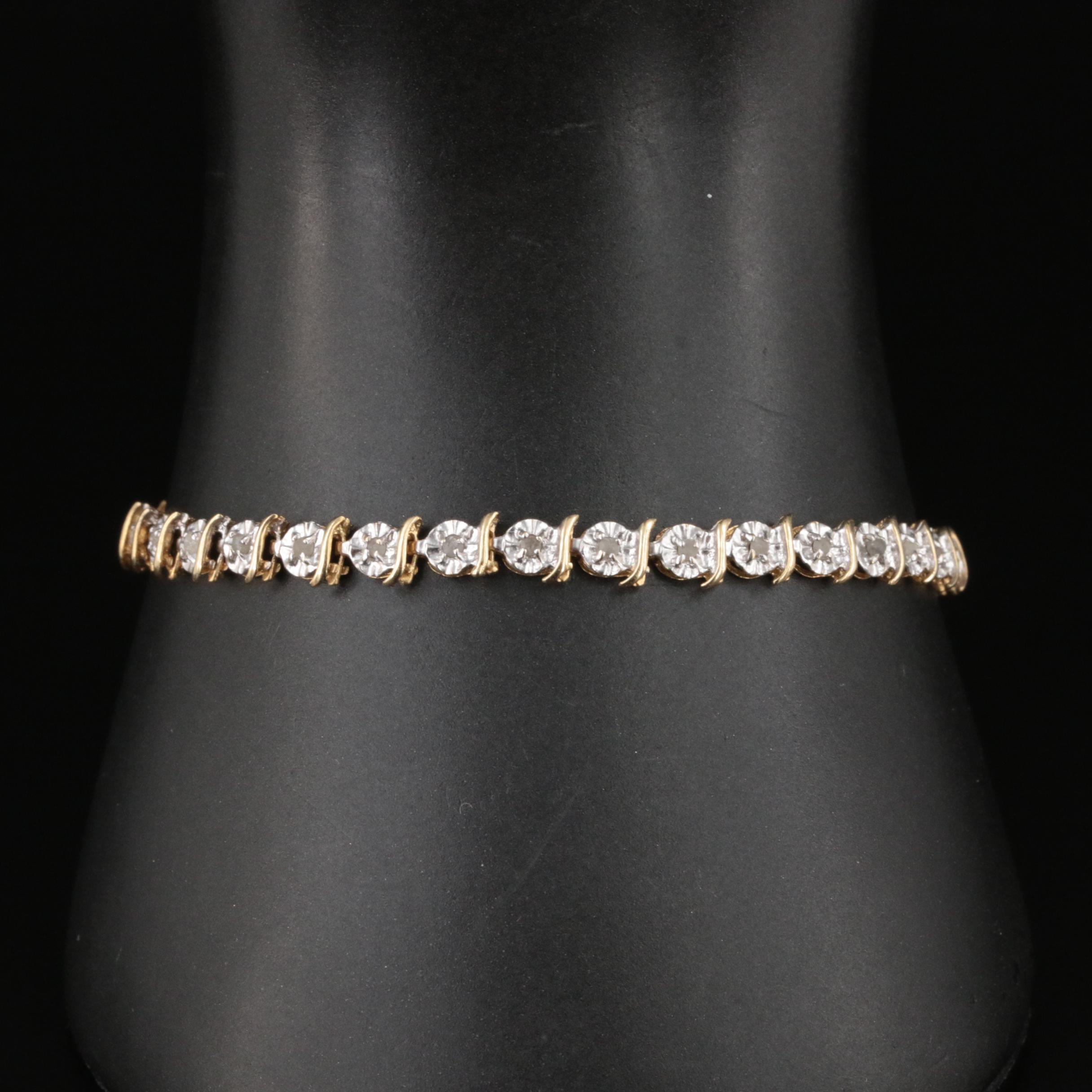 14K Diamond Bracelet