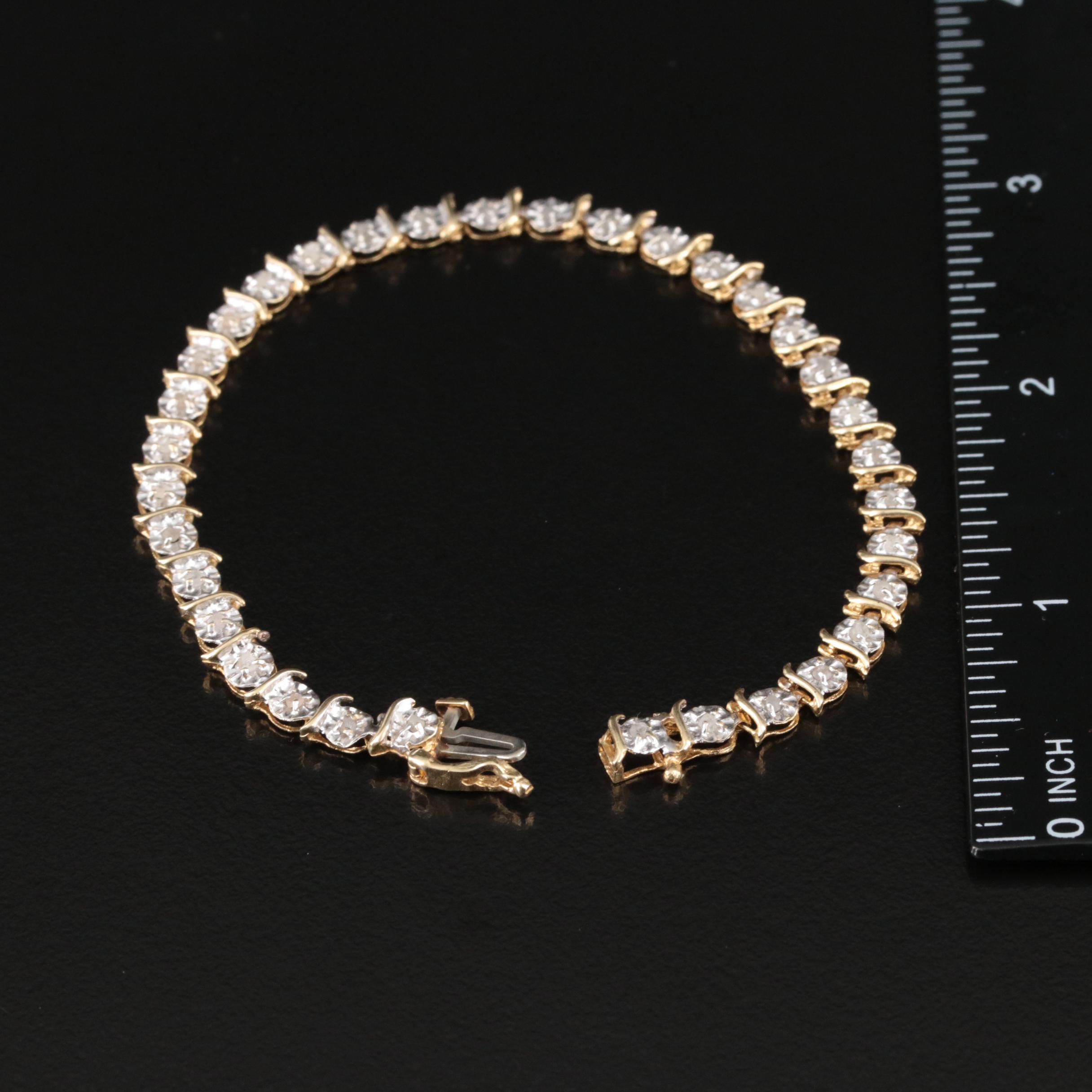 14K Diamond Bracelet
